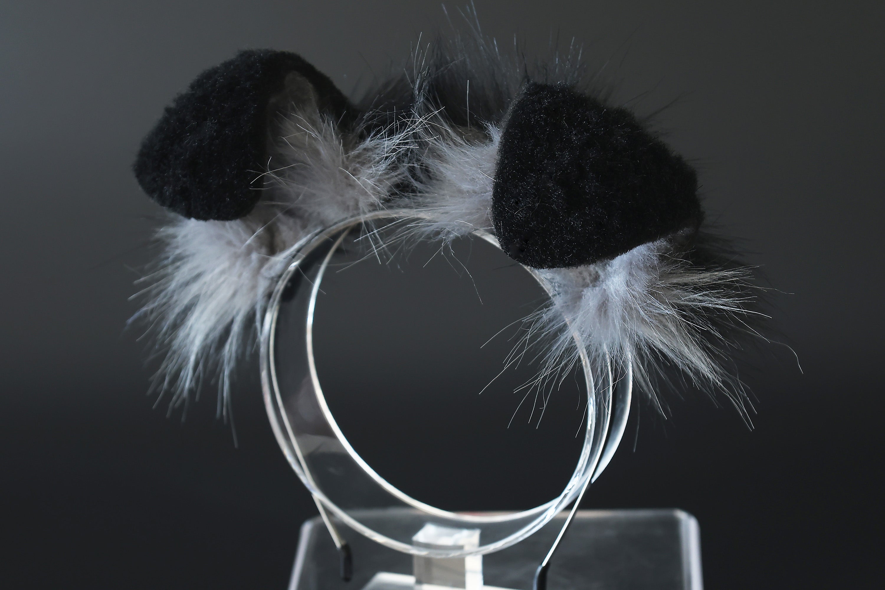 Black gray puppy ear and tail plug set kemonomimi Shepherd dog ear and tail plug set Shiba Inu dog ear and tail butt plug set cosplay petplay puppy play dog therian