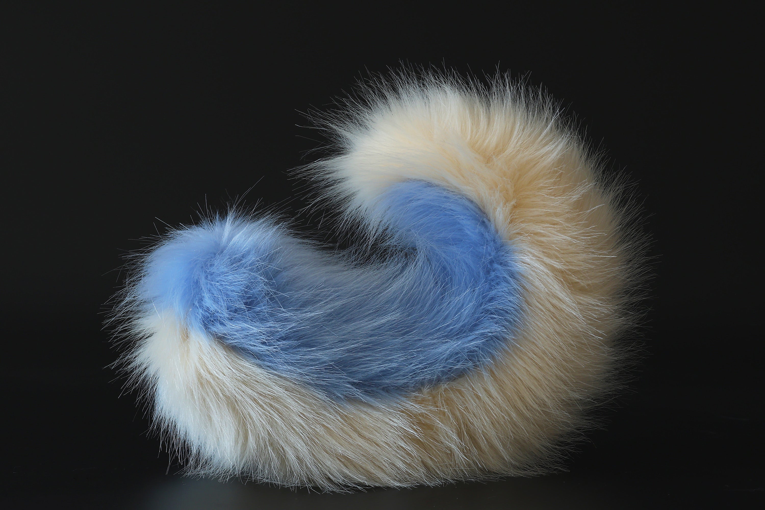 Blue beige puppy ear and tail plug set kemonomimi Shepherd dog ear and tail plug set Shiba Inu dog ear and tail butt plug set cosplay petplay puppy play dog therian