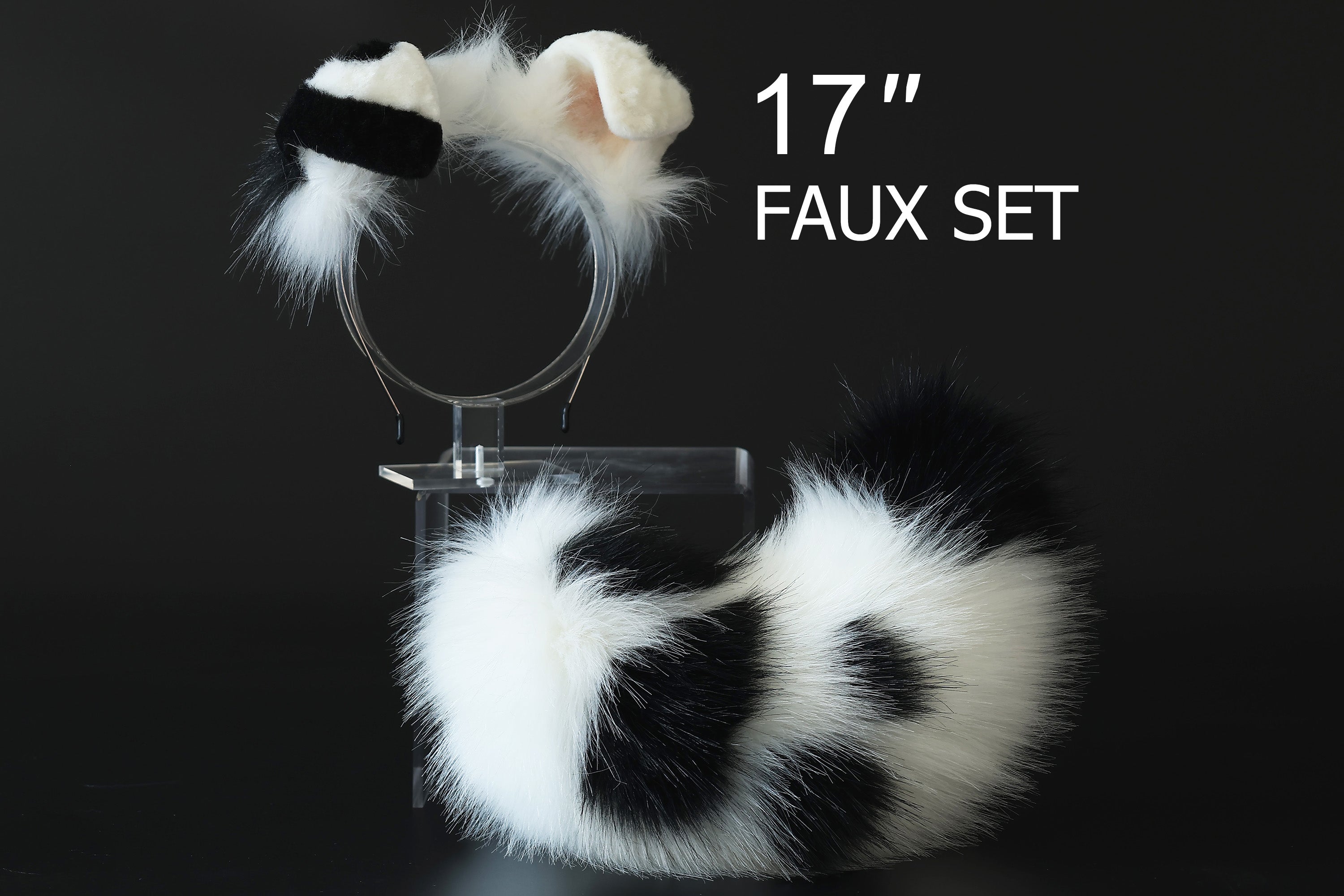 Faux fur dalmatian dog ears and tail Shepherd dog tail and ear shiba Inu dog ear and tail anime cosplay therian puppy girl kemonomimi puppy boy