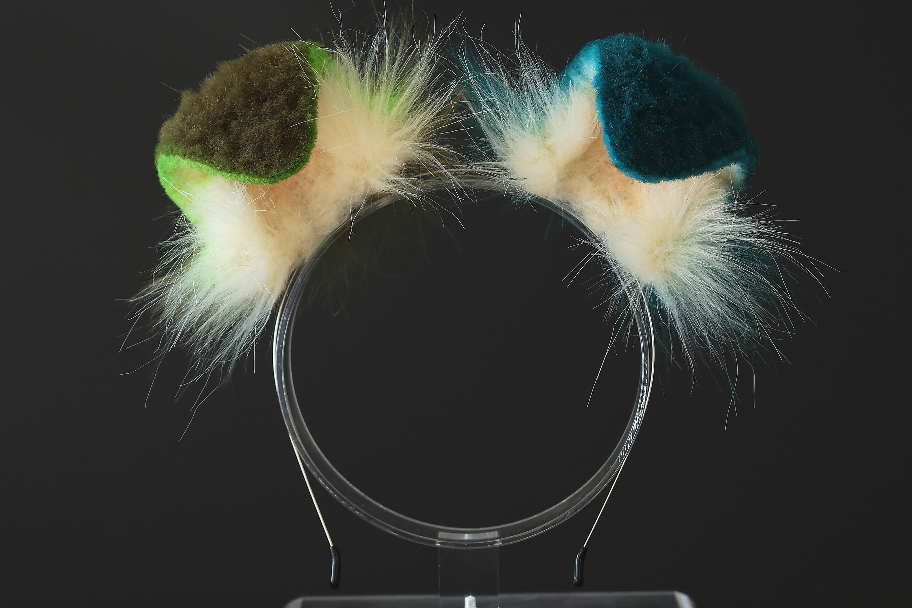 Green white faux fur shepherd dog tail and ear Splicing Shiba Inu dog ear and tail anime cosplay therian puppy ear tail butt plug dog girl kemonomimi puppy furry