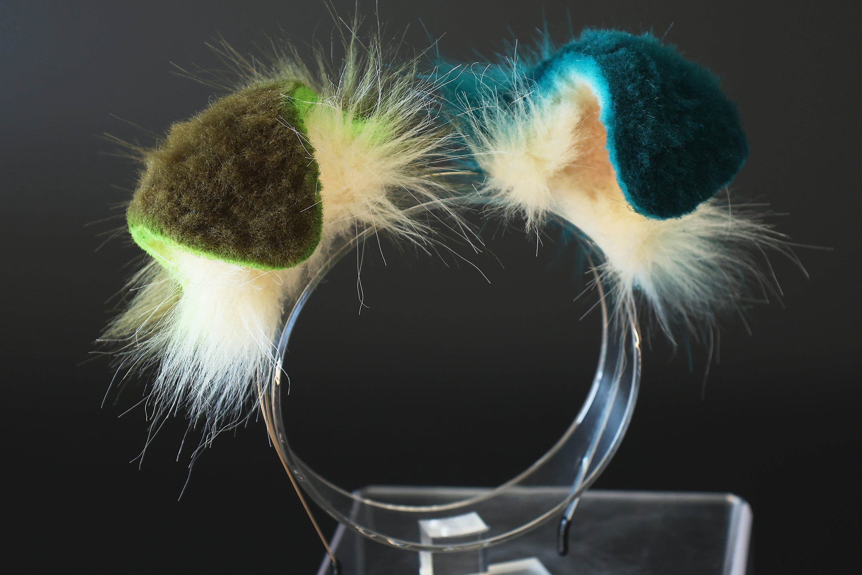 Green white faux fur shepherd dog tail and ear Splicing Shiba Inu dog ear and tail anime cosplay therian puppy ear tail butt plug dog girl kemonomimi puppy furry