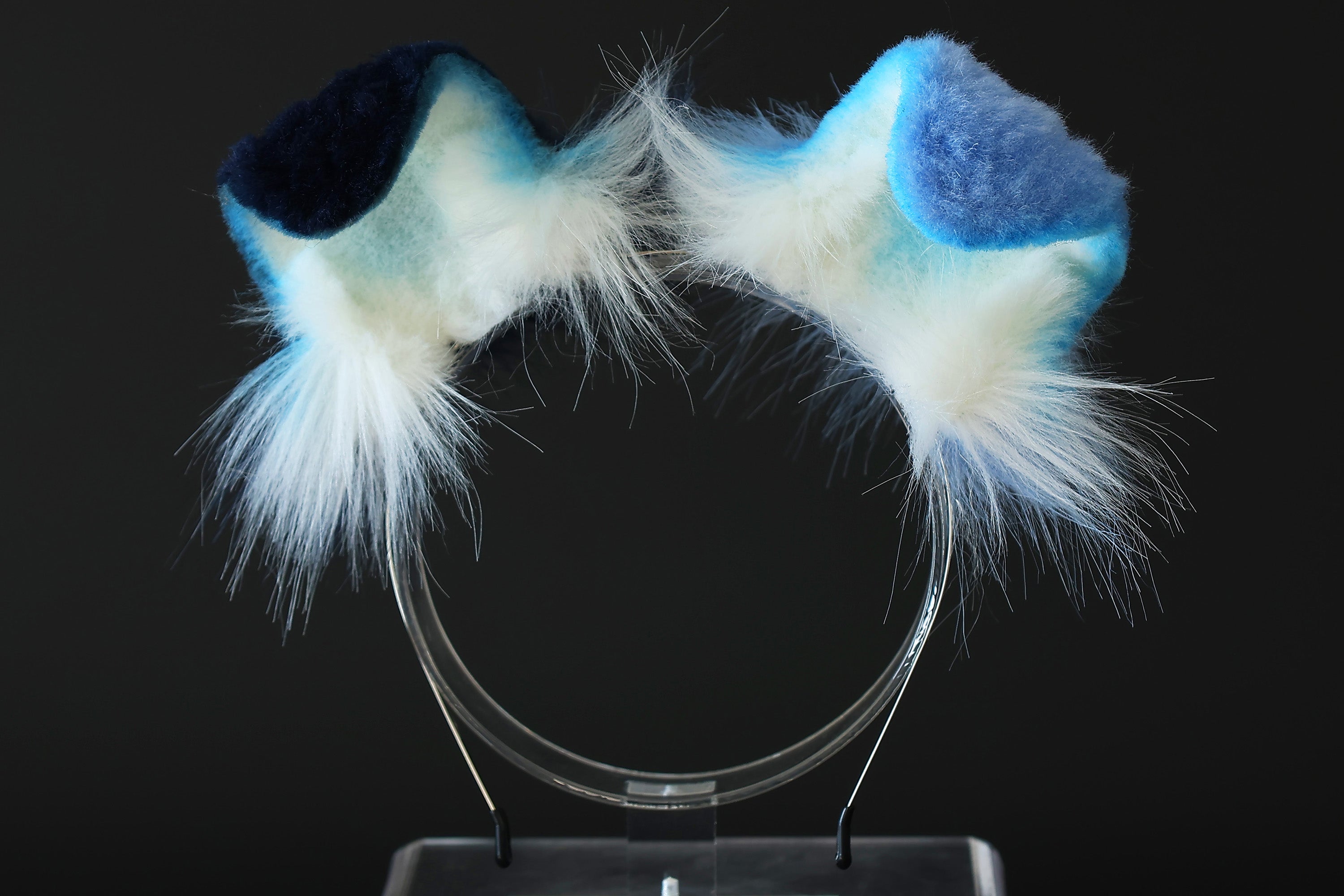 Blue white faux fur shepherd dog tail and ear Splicing Shiba Inu dog ear and tail anime cosplay therian puppy ear tail butt plug dog girl kemonomimi puppy furry