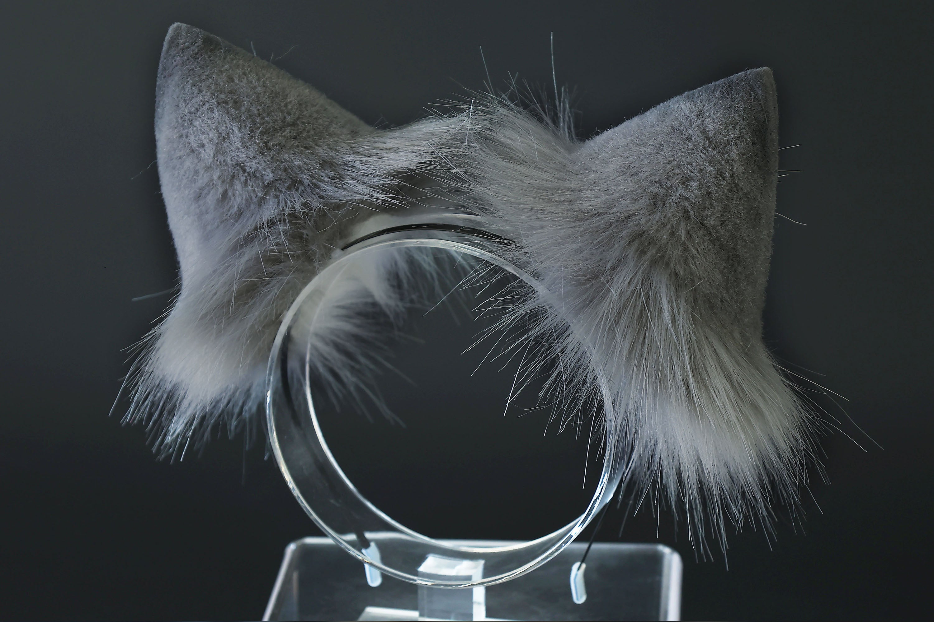 Cheshire cat ear and tail - Alice In Wonderland turquoise stripes cheshire cat tail butt plug and ear cheshire cat cosplay therian kitten kemonomimi