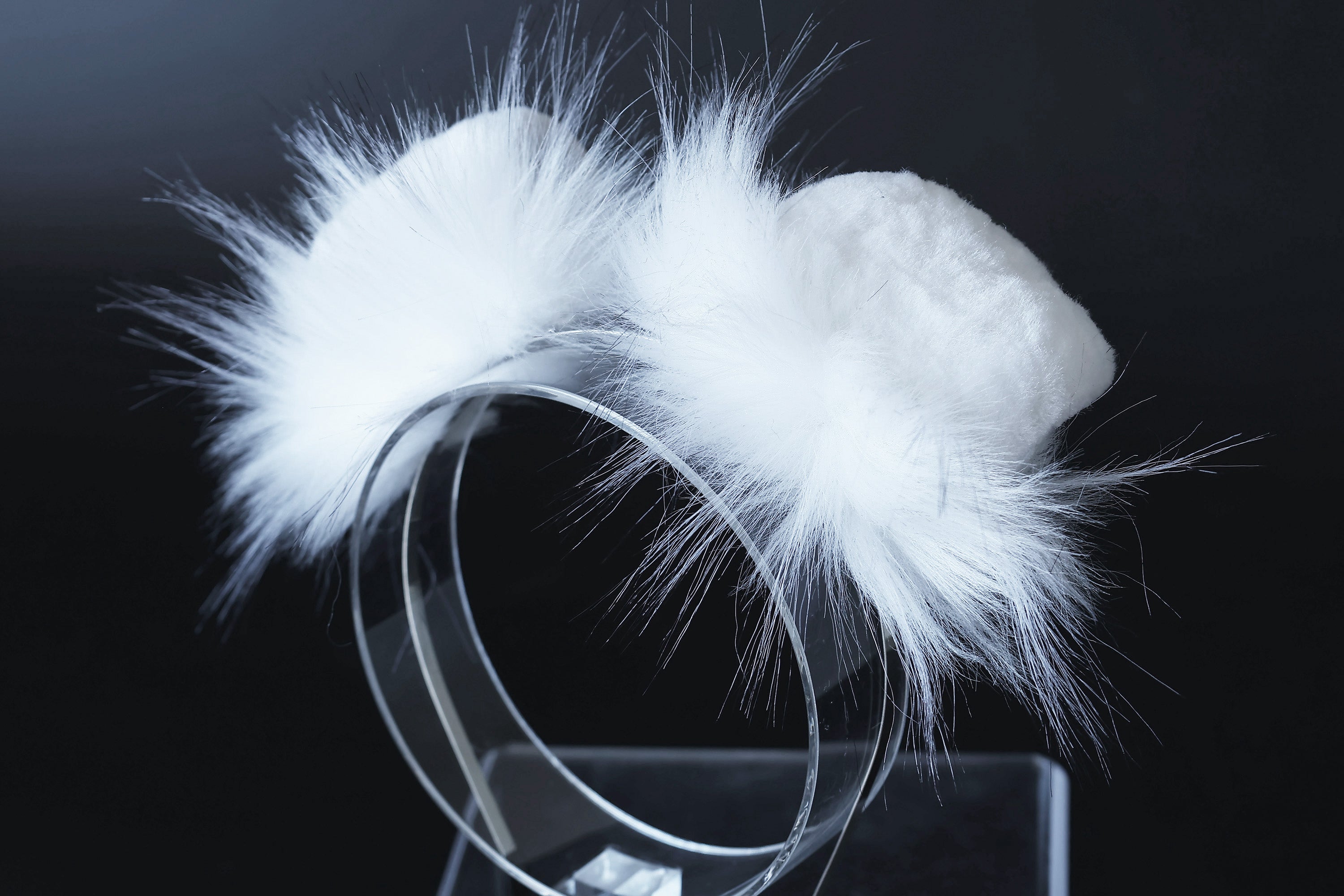 Faux fur puppy ear and tail plug realistic white with black tip fake fur furry shiba Inu dog tail and ears anime cosplay shepherd dog kemonomimi puppy play dog therian
