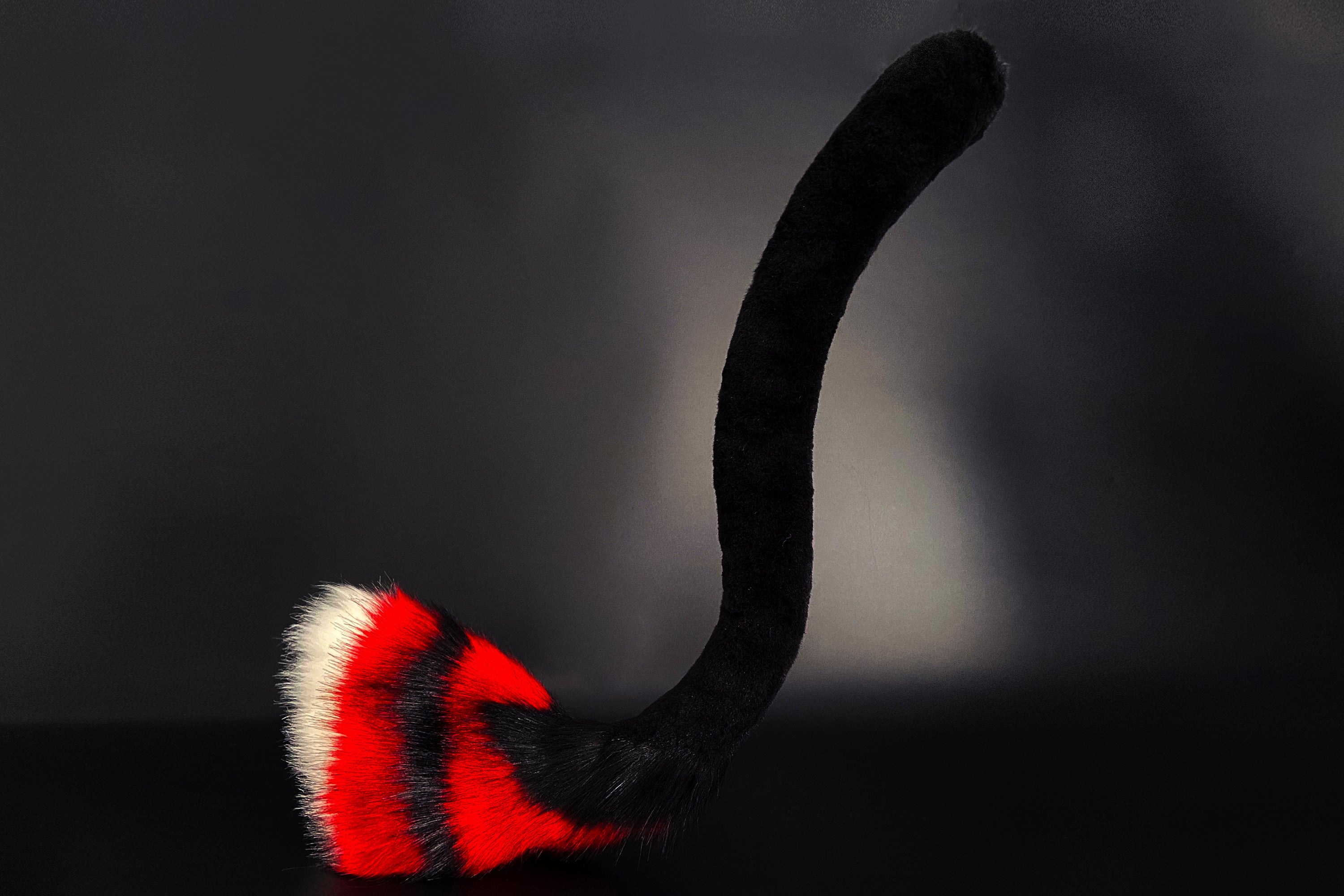 Faux Fur Husk Ears Husk tail Hazbin Hotel Cosplay Ears - Husk Tail Cosplay - Hazbin Hotel Husk Ears and Tail - Faux Fur Ears and Tug Tail