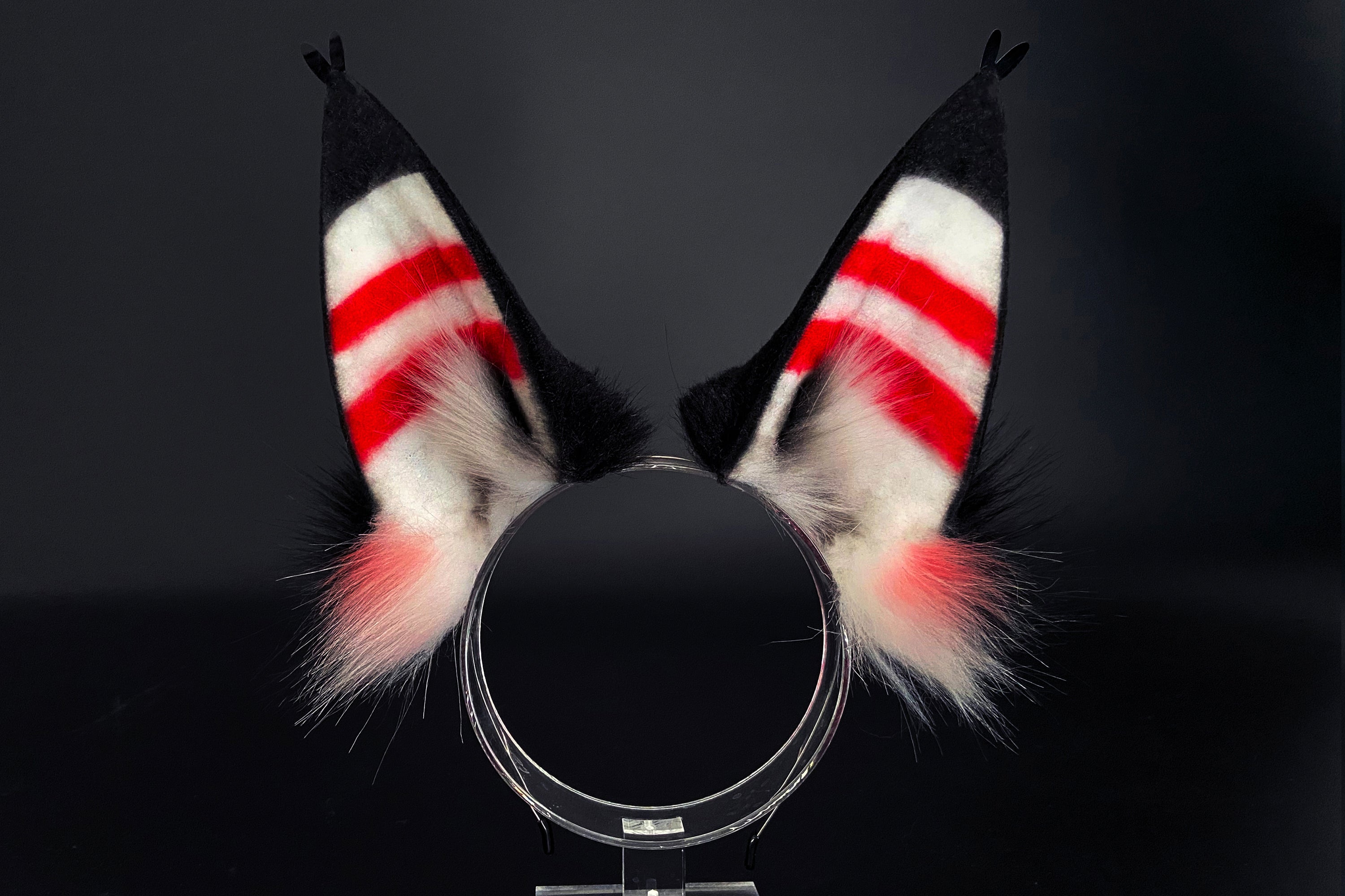 Faux Fur Husk Ears Hazbin Hotel Cosplay Ears - Cosplay Ears Husk cosplay - Hazbin Hotel Husk Ears - Faux Fur Ears