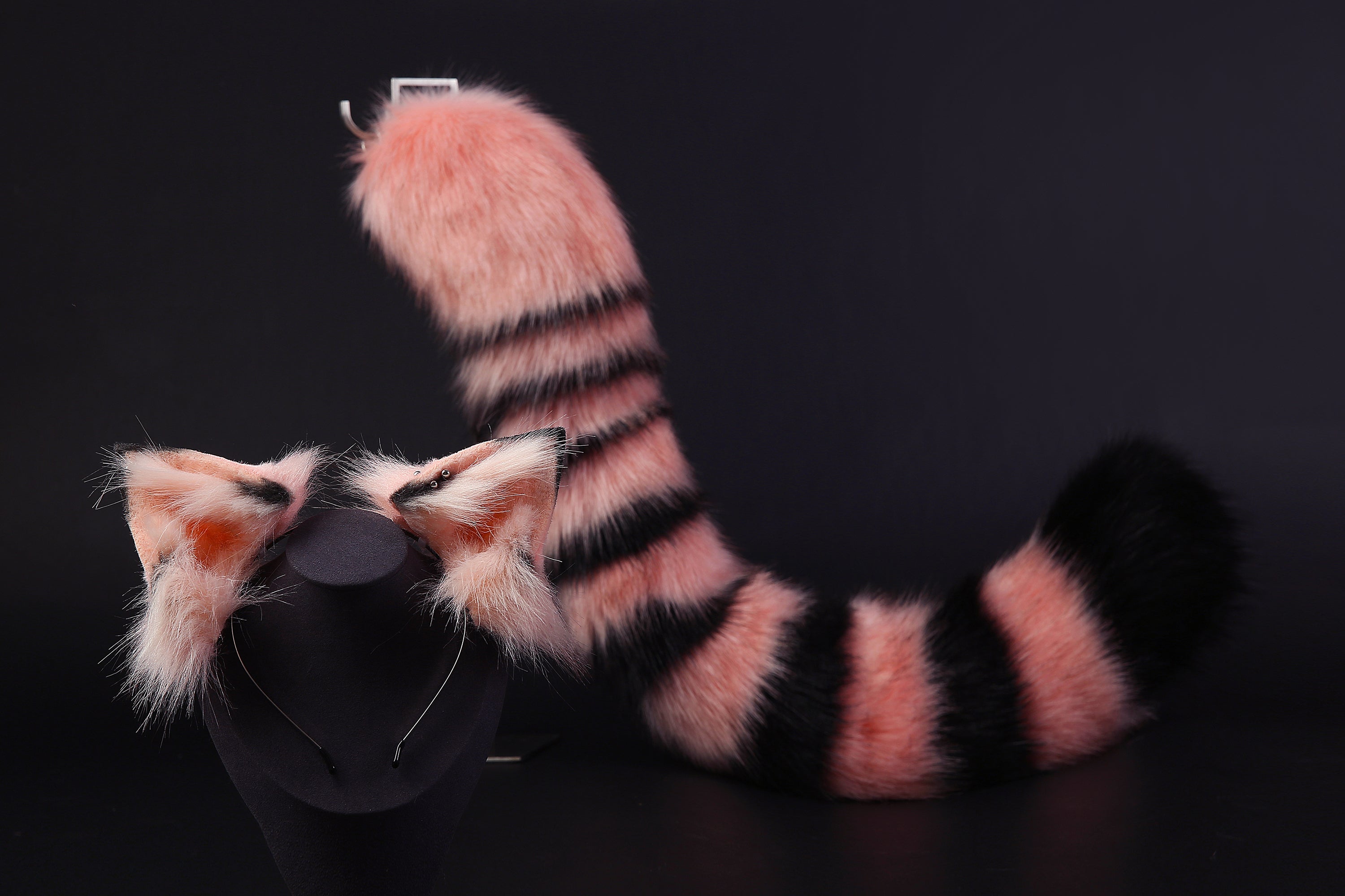 Cat ear and tail plug set kitten tug tail plug and ear set anime cosplay ear and tail set petplay set kittenplay ear Christmas gift mature