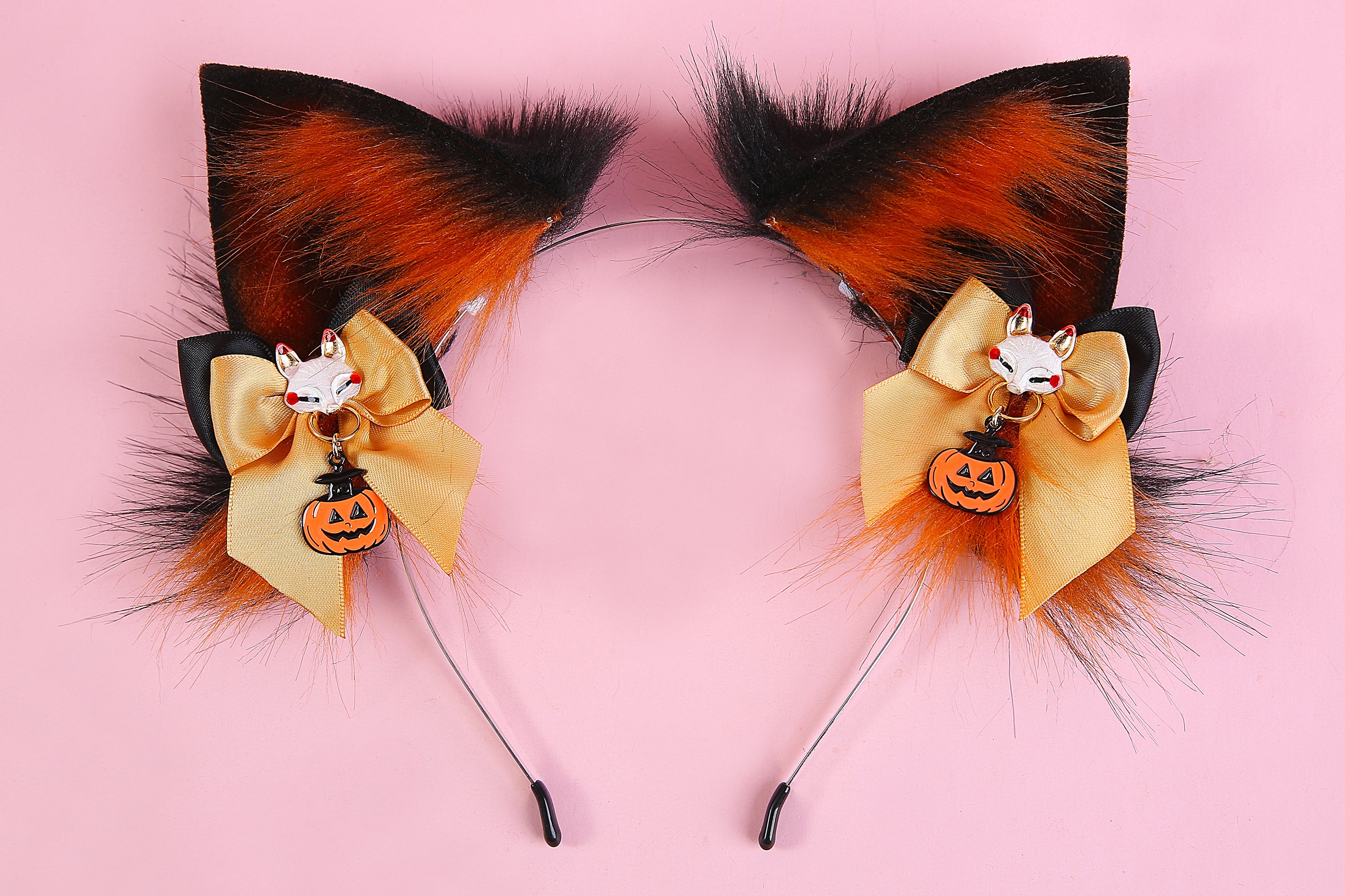 Kitten ear and tail set cat ear headband and tail