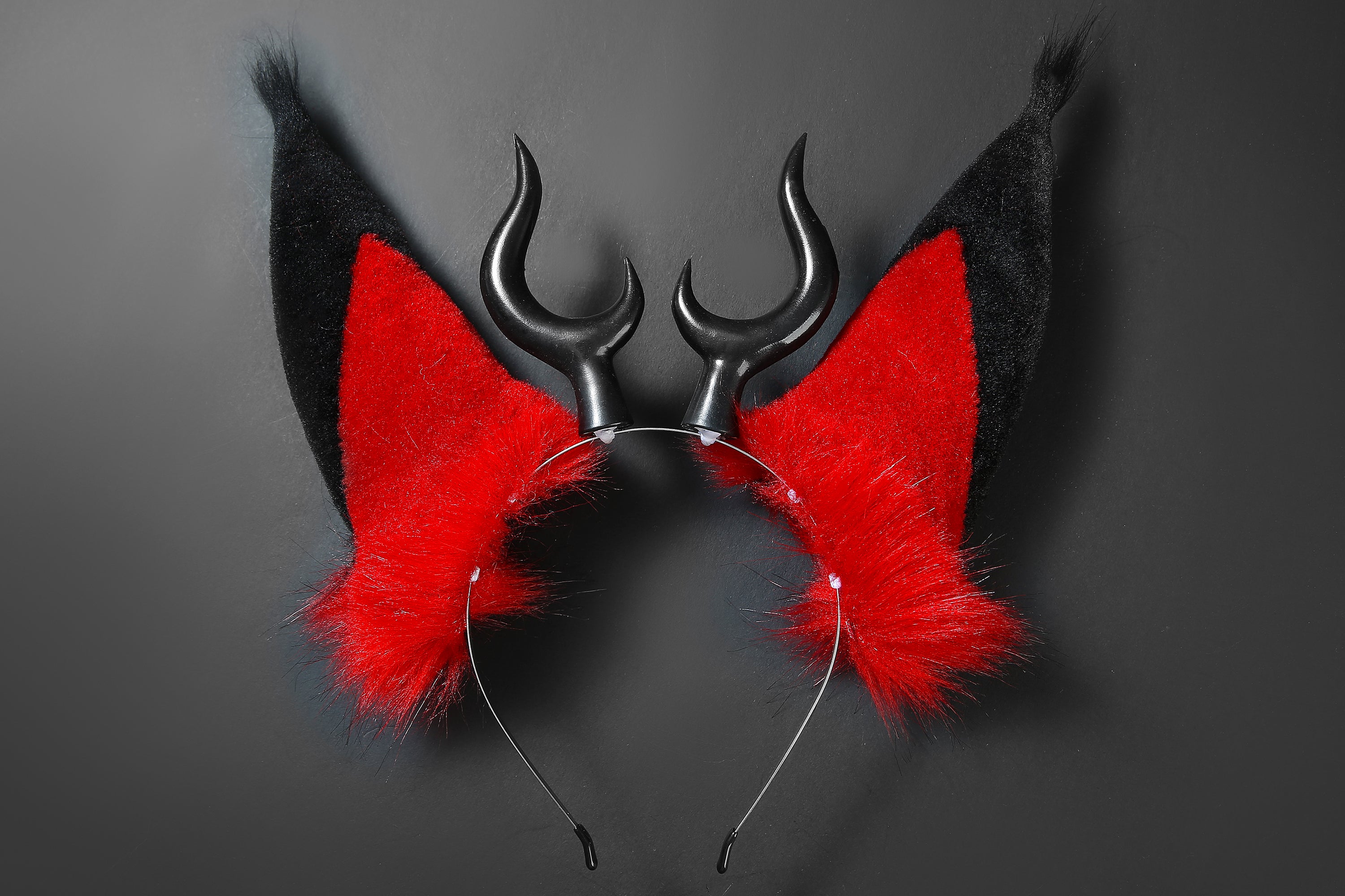Faux Fur Alastor Ears and Tail