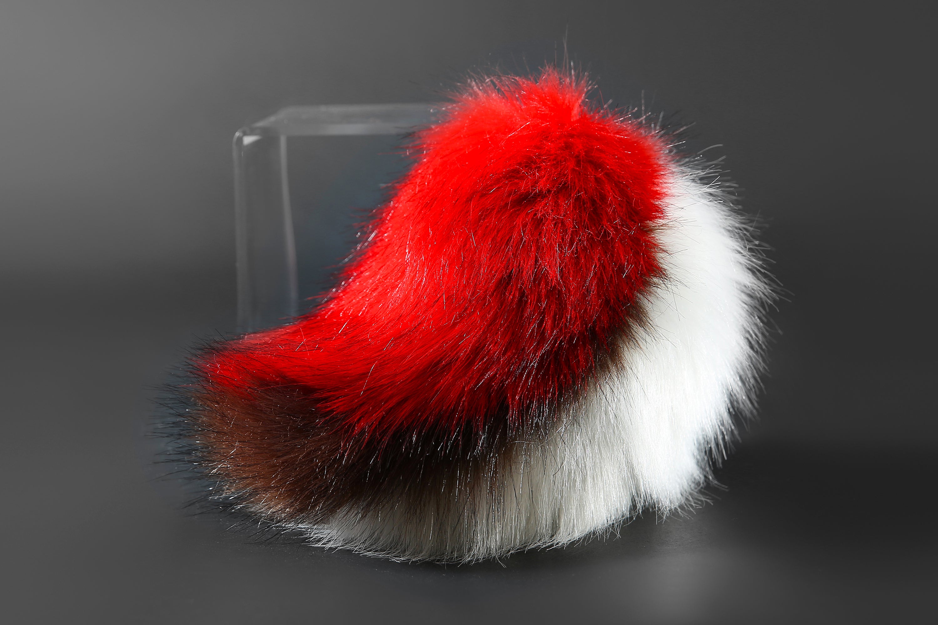 Faux Fur Alastor Ears and Tail Hazbin Hotel Cosplay