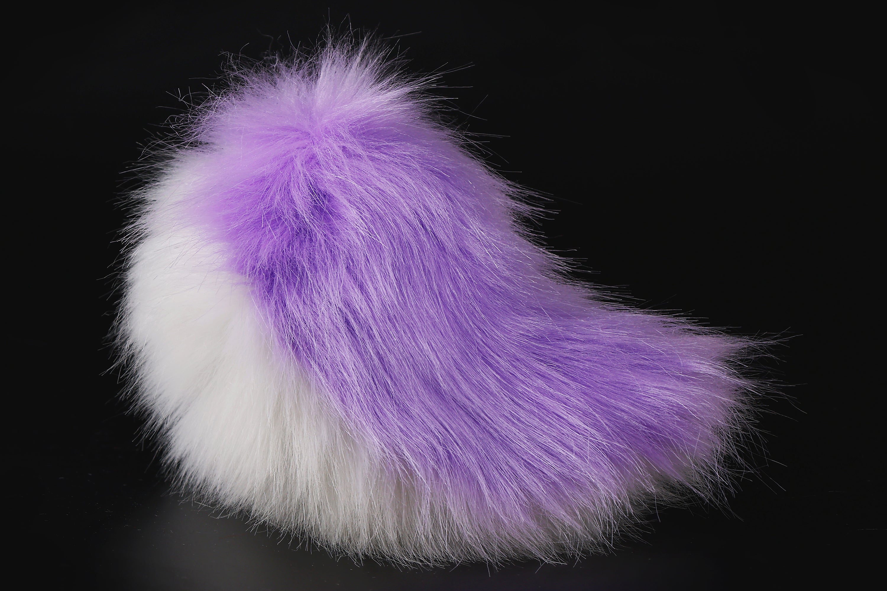 Purple white soft lop bunny ear and tail cosplay realistic faux fur long floppy bunny ears headband rabbit ears tail bunny kemonomimi rabbit therian