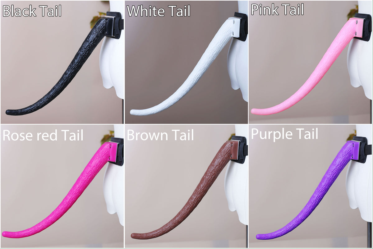 Hypermotion tail silicone core with secure leather holster hyper motion tail wagging tail kemonomimi therian silicone core tail supermotion