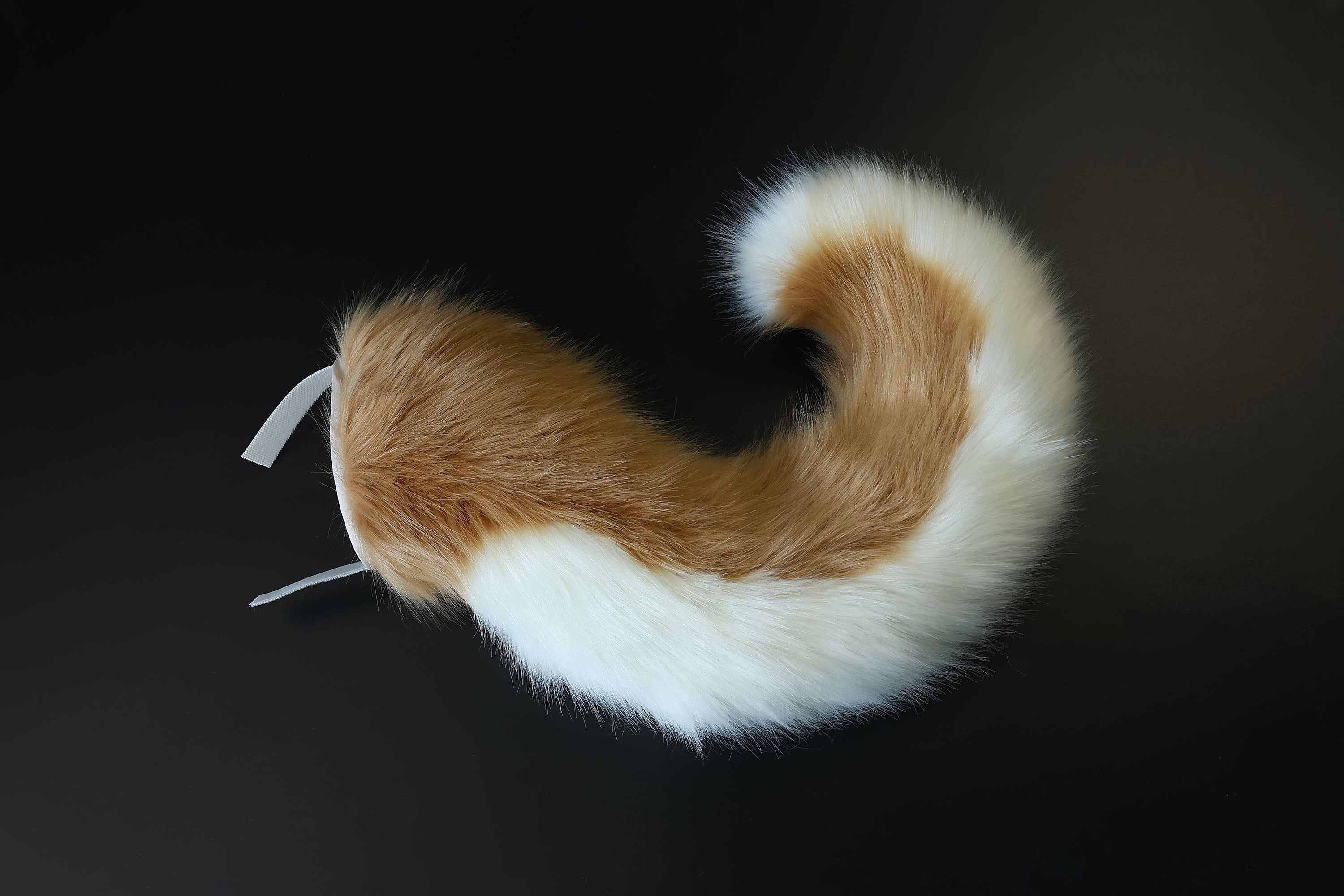 Blonde hyper motion tail sleeve for silicone core tail light tan dog hypermotion tail covers super motion tail covers puppy therian tail kemonomimi