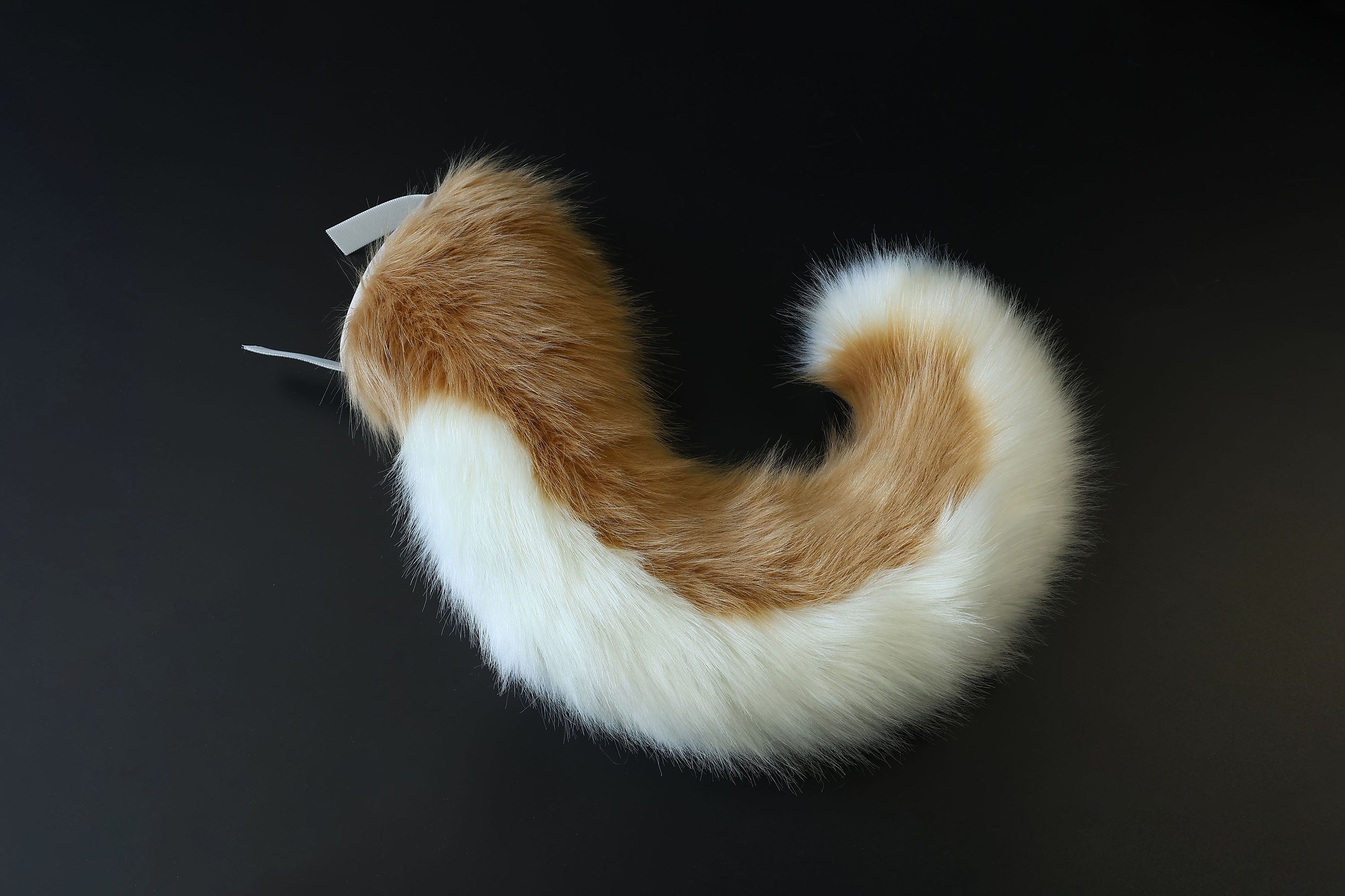 Blonde hyper motion tail sleeve for silicone core tail light tan dog hypermotion tail covers super motion tail covers puppy therian tail kemonomimi