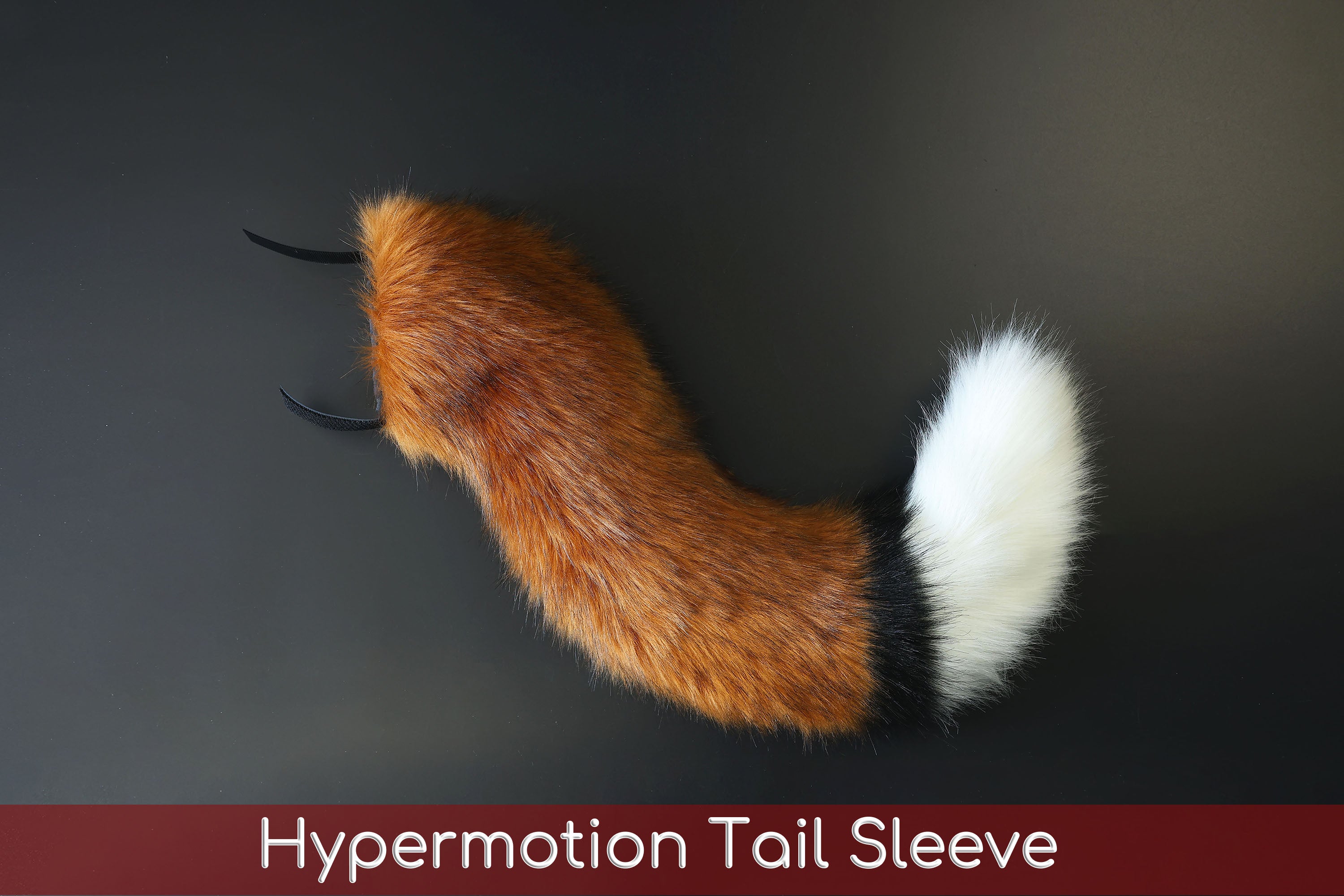 Hyper motion red fox tail sleeve for silicone core tail hypermotion tail covers super motion wolf tail covers fox therian tail wolf kemonomimi