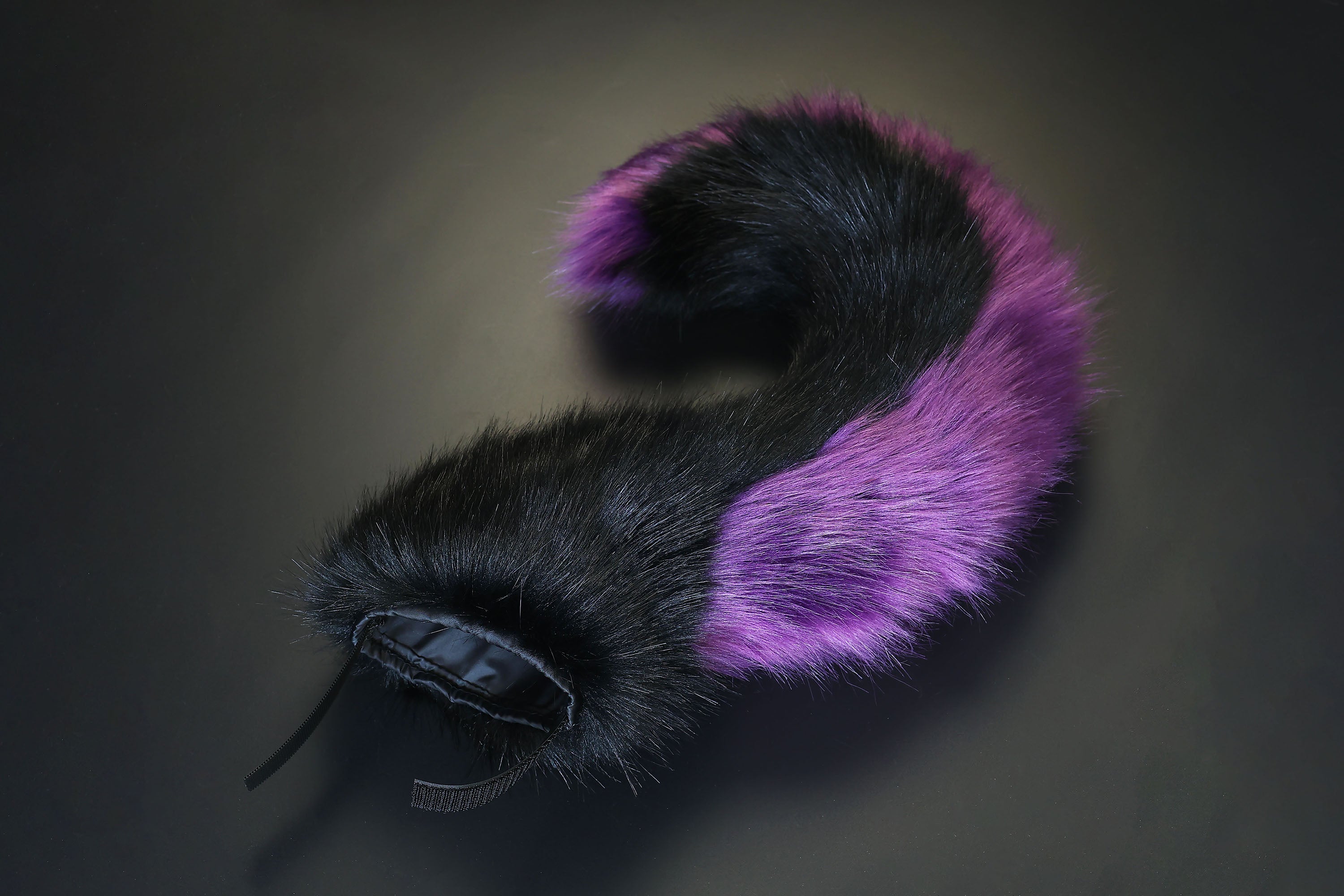 Hyper motion tail sleeve for silicone core base black purple dog hypermotion tail covers super motion tail covers therian pup kemonomimi