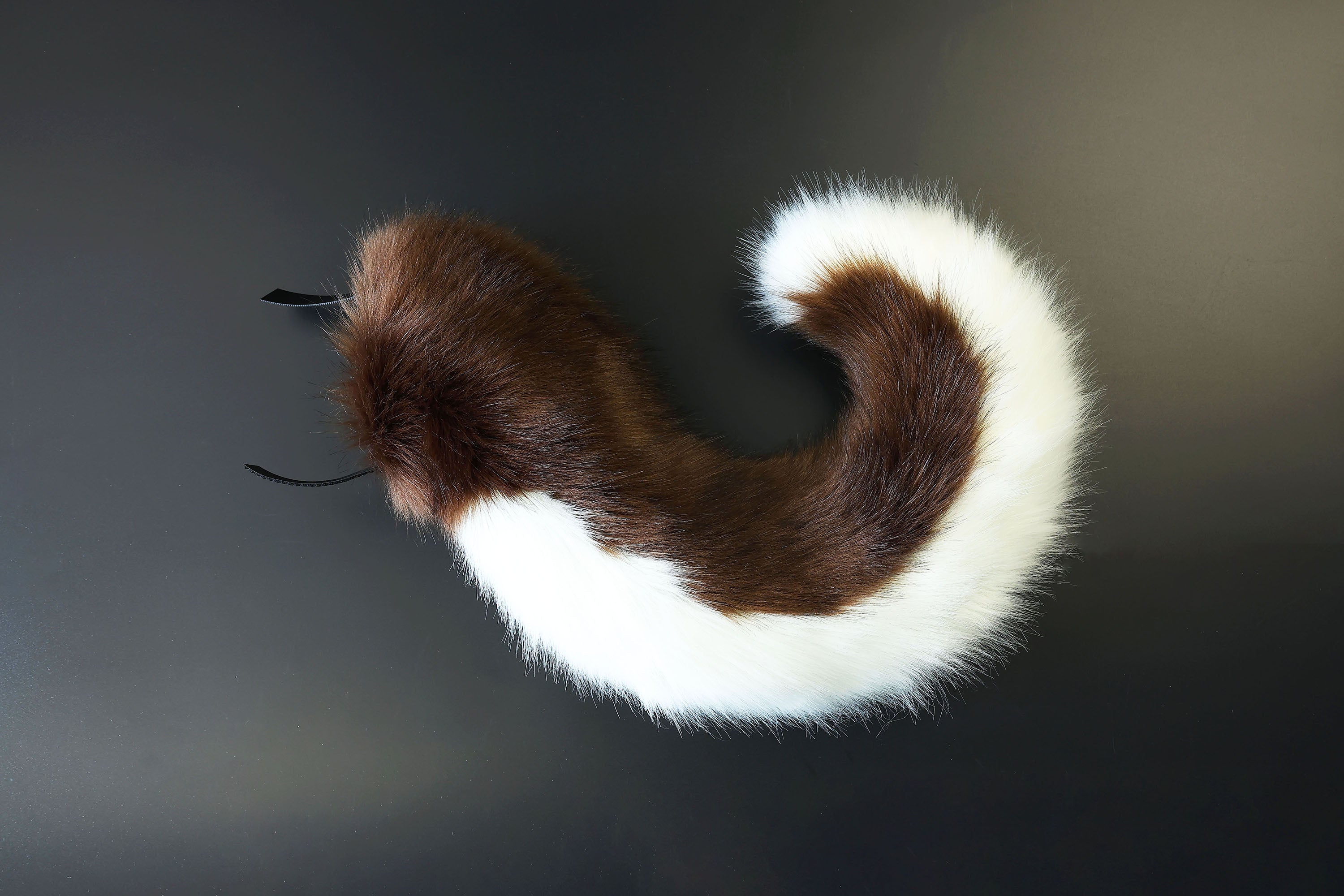 Hyper motion tail sleeve for silicone tail Brown white dog hypermotion tail covers super motion tail covers puppy therian tail kemonomimi