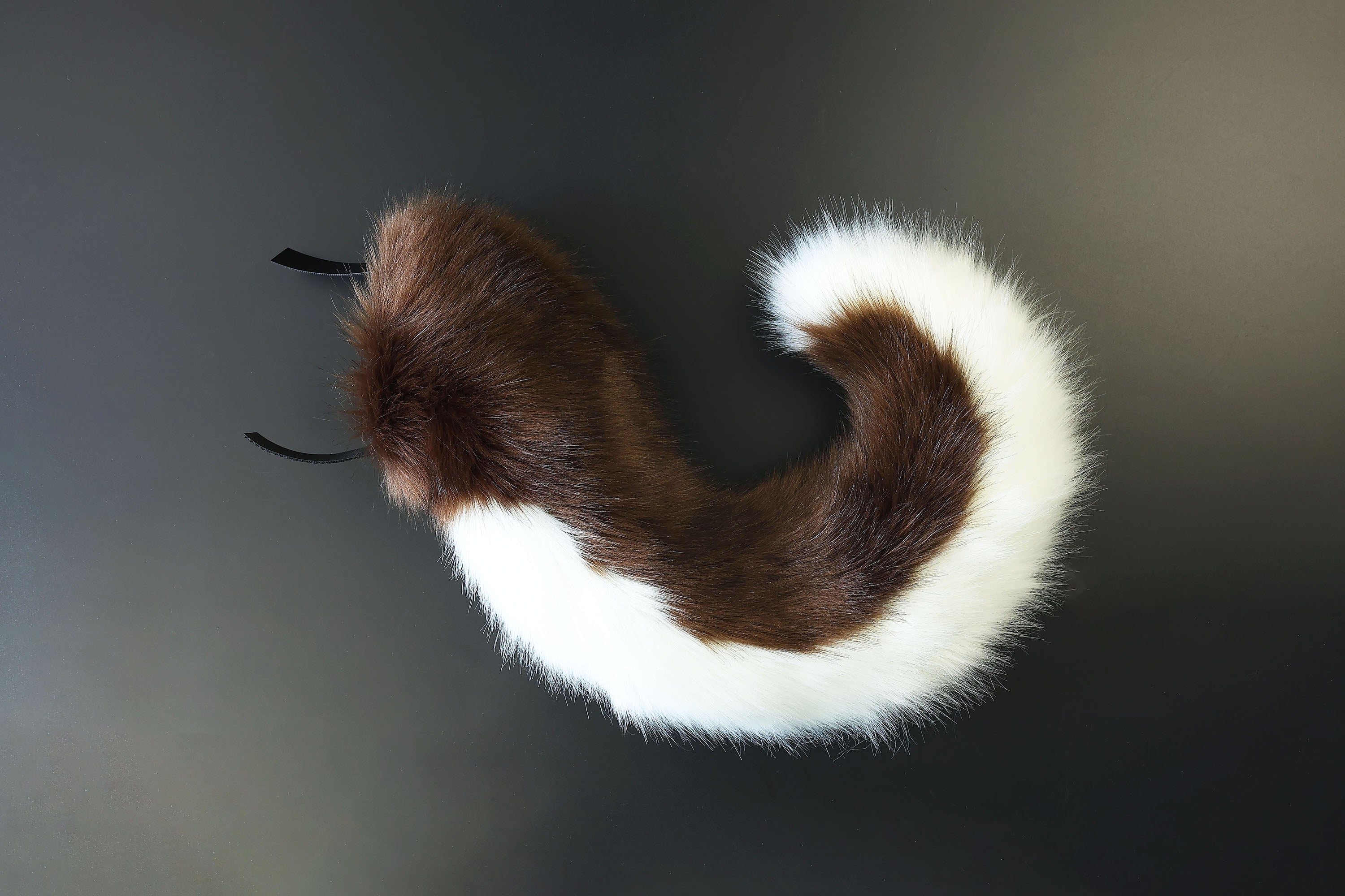 Hyper motion tail sleeve for silicone tail Brown white dog hypermotion tail covers super motion tail covers puppy therian tail kemonomimi