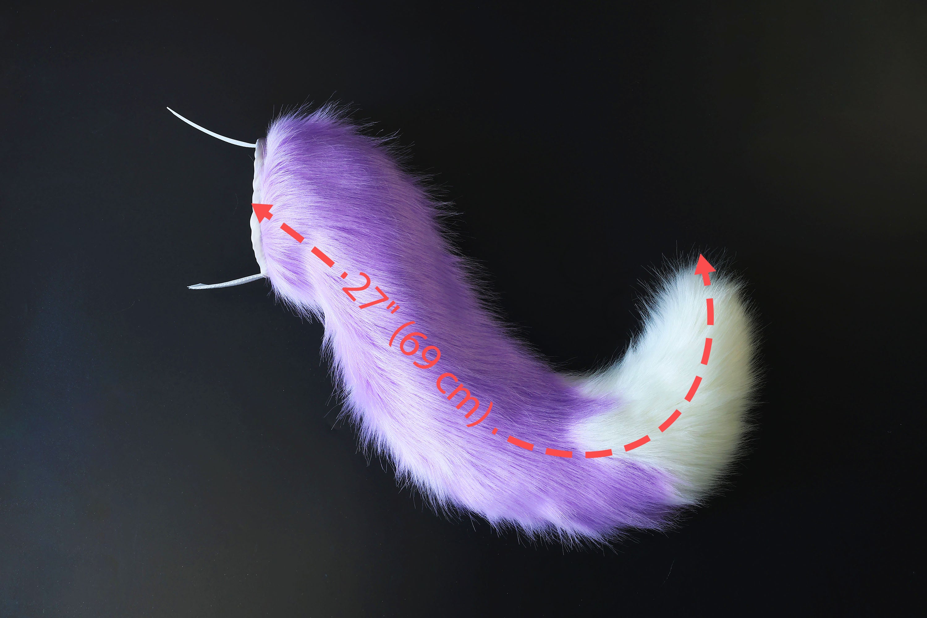Purple white fox hyper motion tail sleeve wolf hypermotion tail covers super motion wolf tail covers fox therian cat tail sleeve kemonomimi kitten