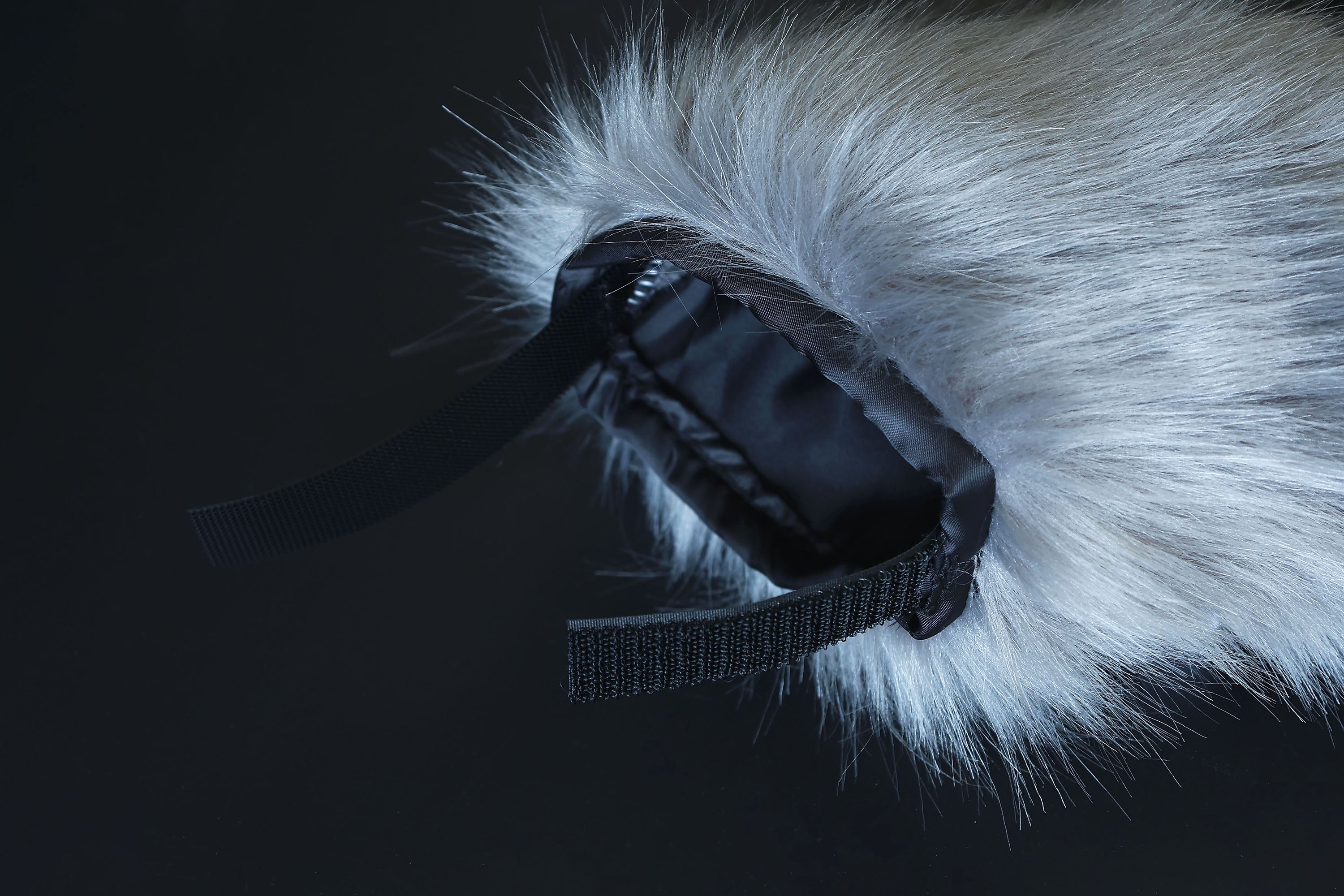 Gray faux fur hyper motion tail sleeve for silicone tail dog hypermotion tail covers super motion tail covers puppy therian cat kemonomimi