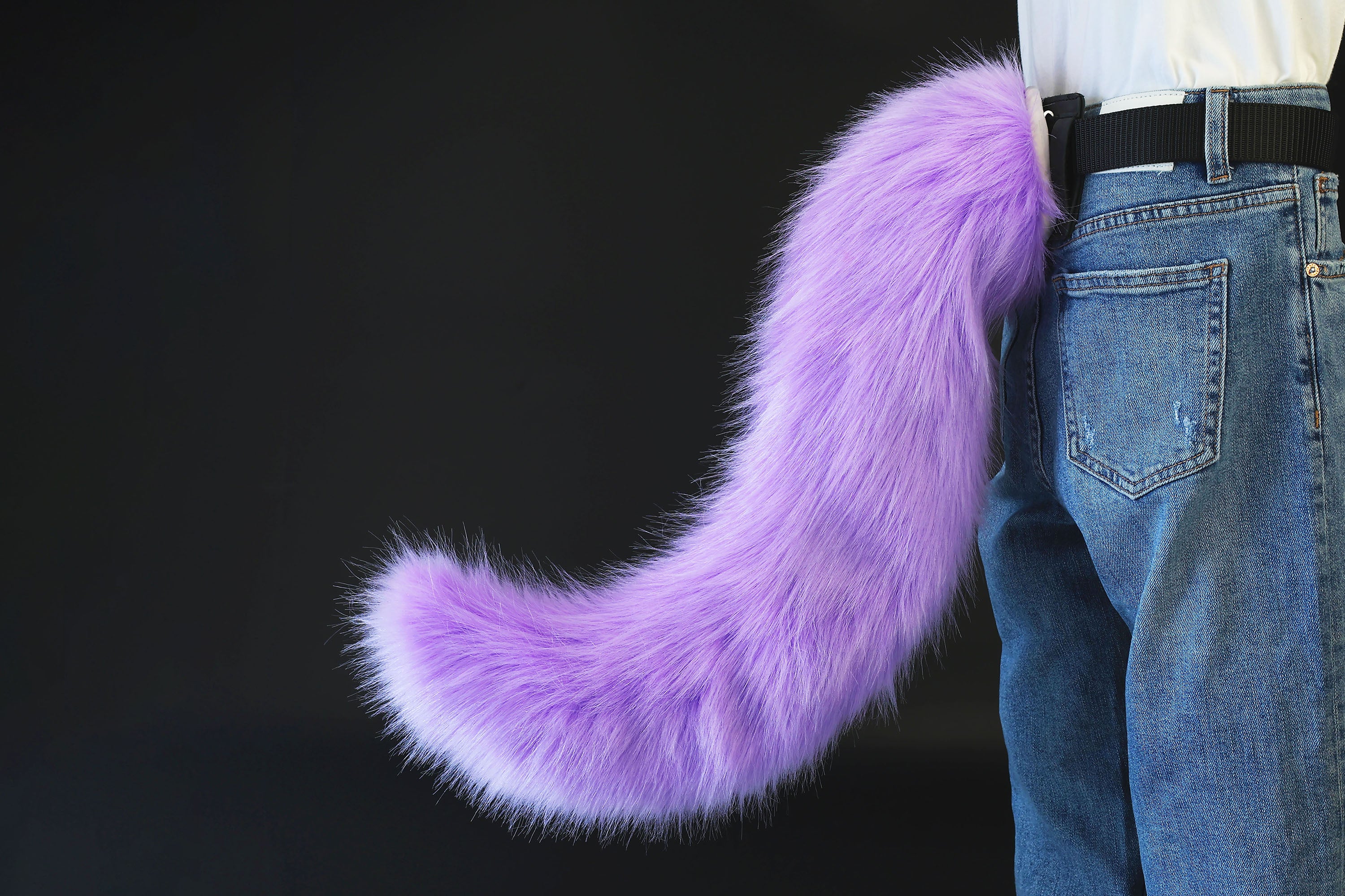 Purple fox hyper motion tail sleeve wolf hypermotion tail covers super motion wolf tail covers fox therian cat tail sleeve kemonomimi kitten