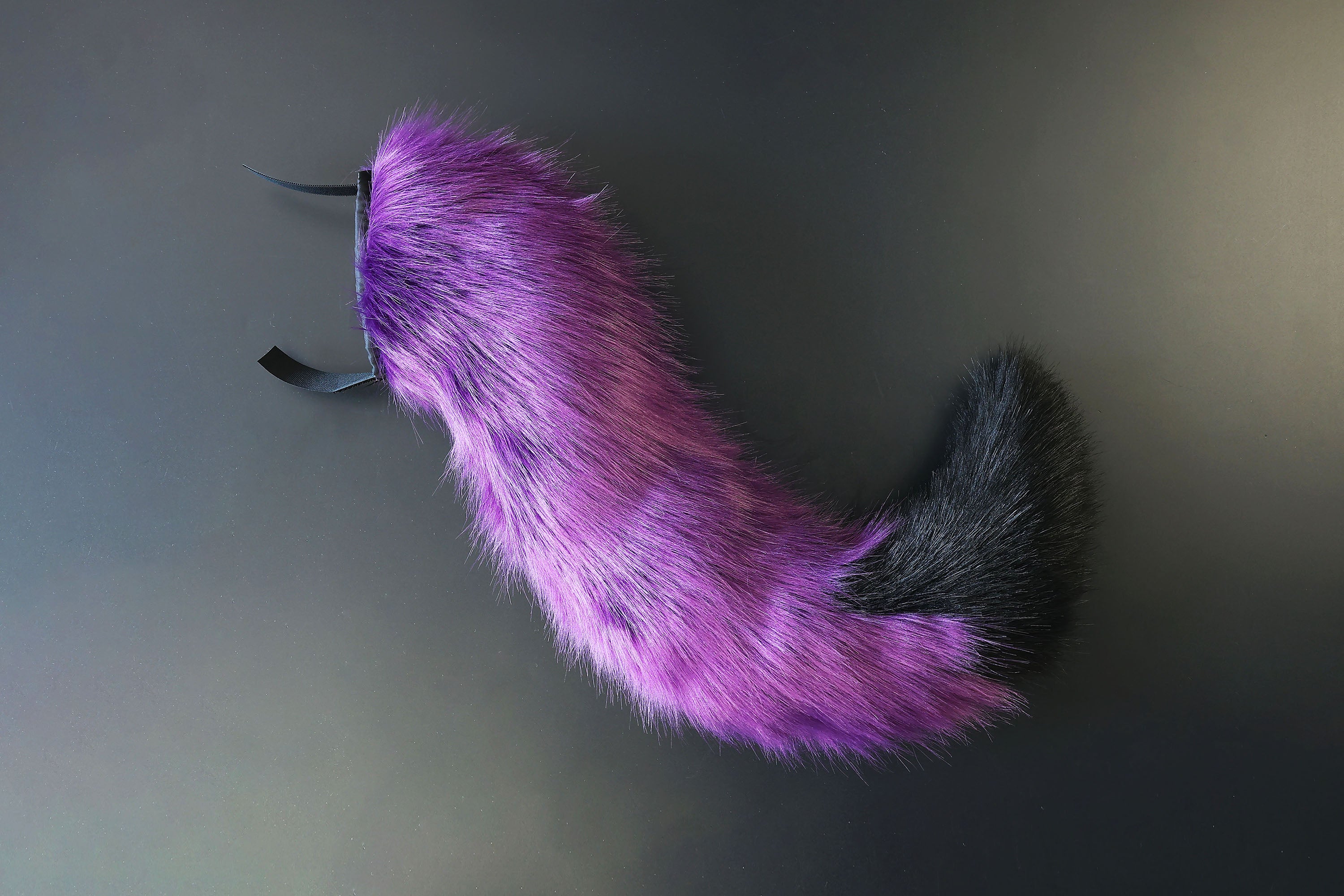 Purple black fox hyper motion tail sleeve wolf hypermotion tail covers super motion wolf tail covers fox therian cat tail sleeve kemonomimi kitten
