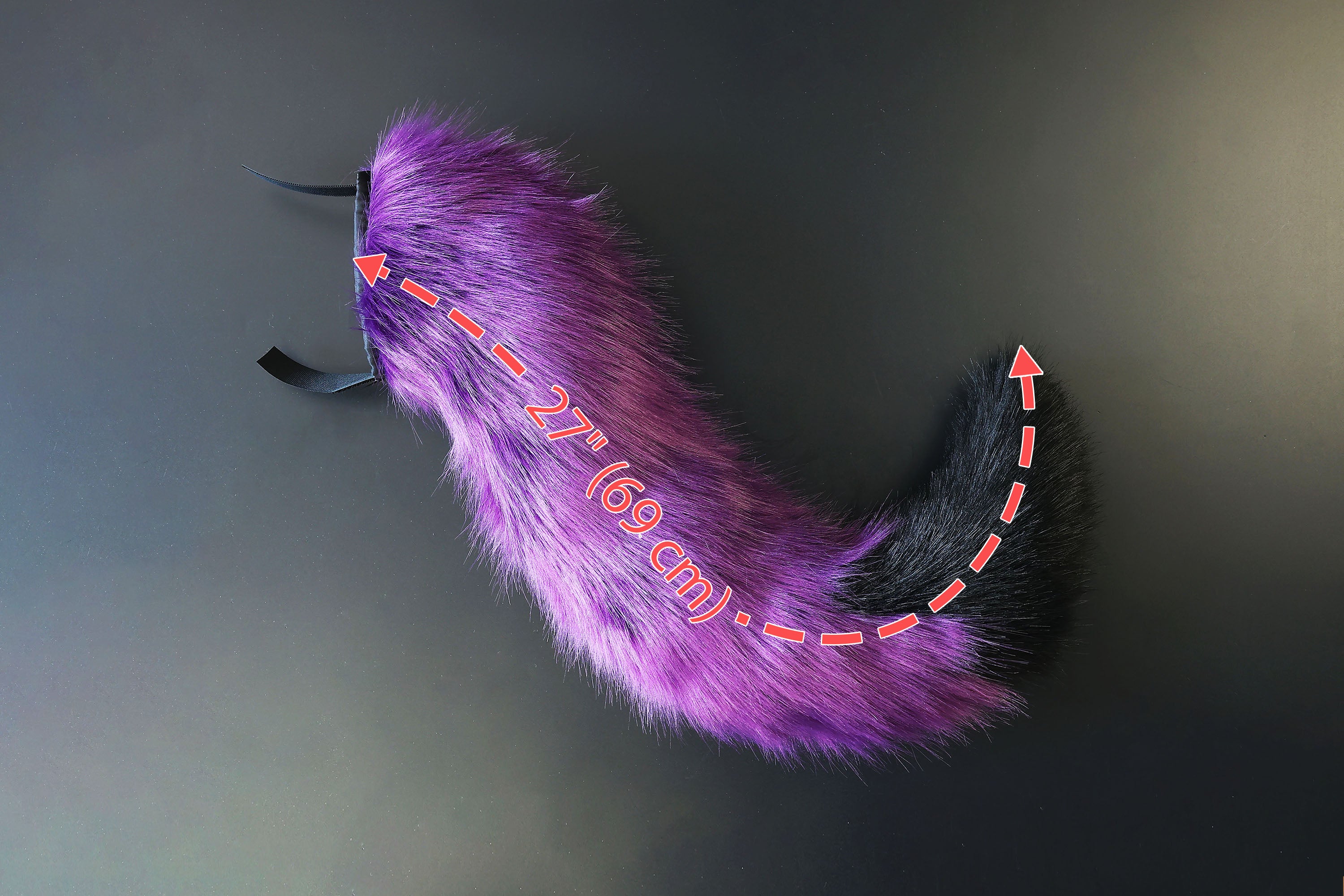 Purple black fox hyper motion tail sleeve wolf hypermotion tail covers super motion wolf tail covers fox therian cat tail sleeve kemonomimi kitten