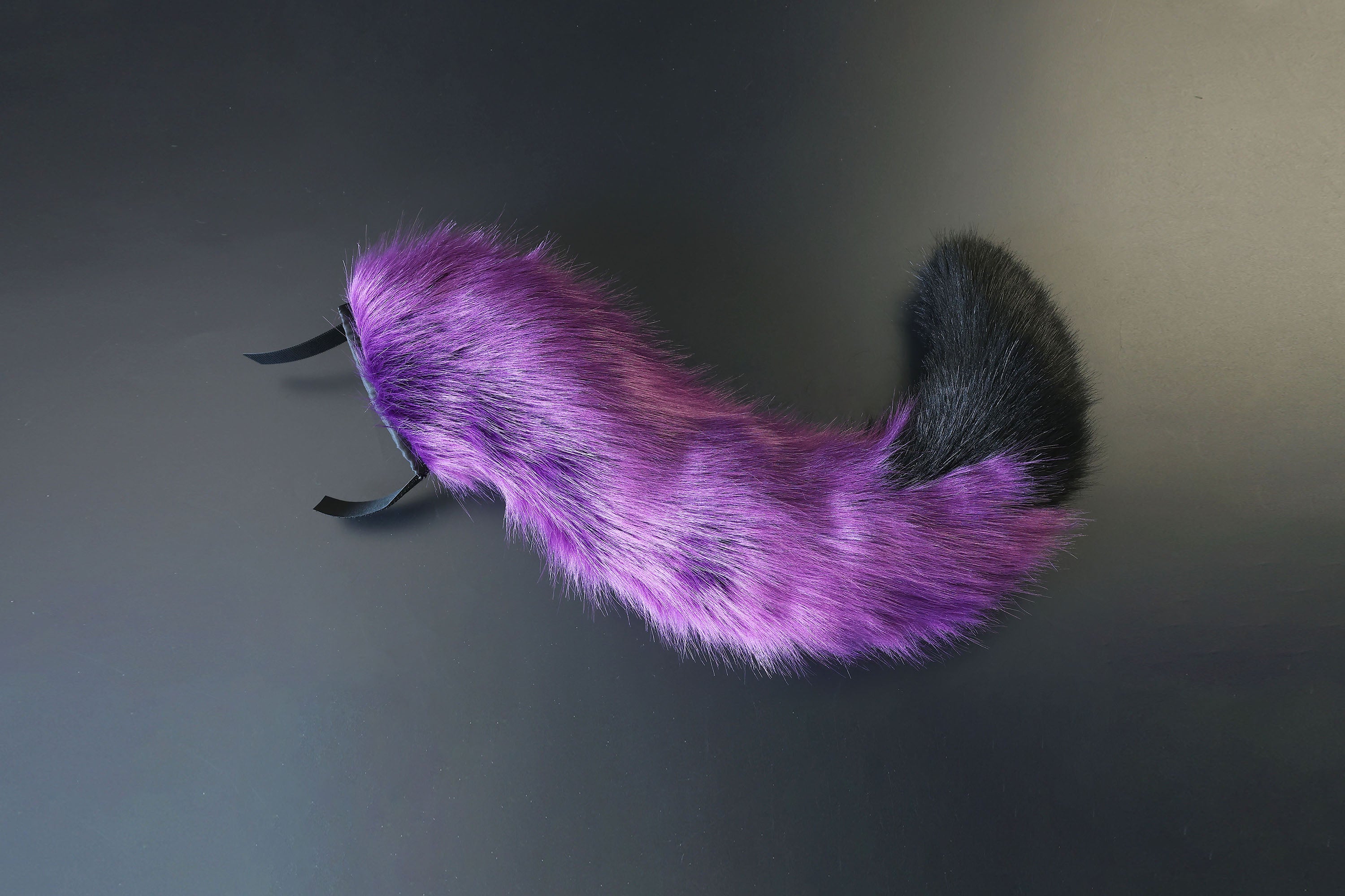 Purple black fox hyper motion tail sleeve wolf hypermotion tail covers super motion wolf tail covers fox therian cat tail sleeve kemonomimi kitten