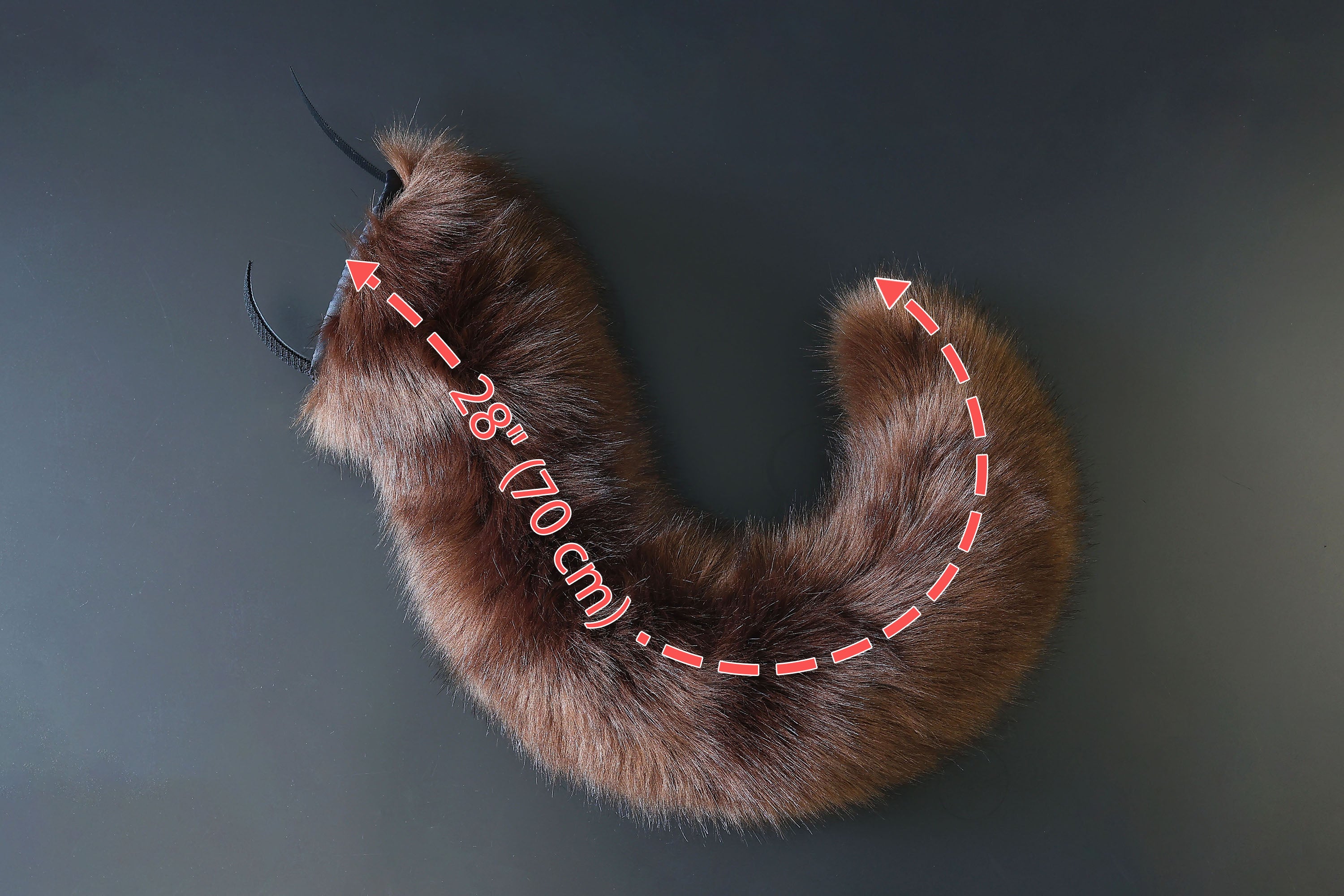Brown hyper motion tail sleeve for silicone tail dog hypermotion tail covers super motion tail covers puppy therian tail sleeves kemonomimi