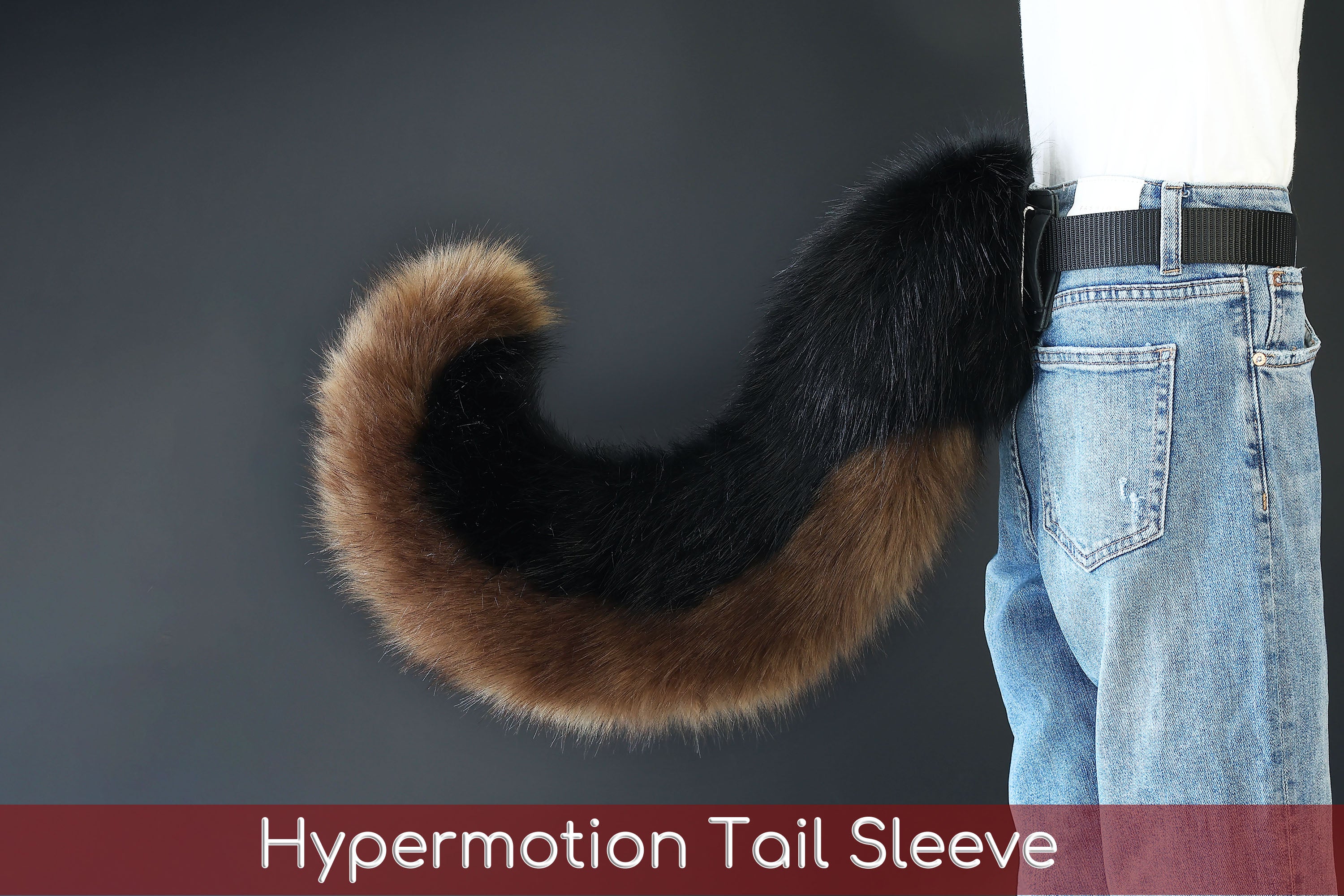 Hyper motion tail sleeve for silicone tail black brown dog hypermotion tail covers super motion tail covers puppy therian tail kemonomimi