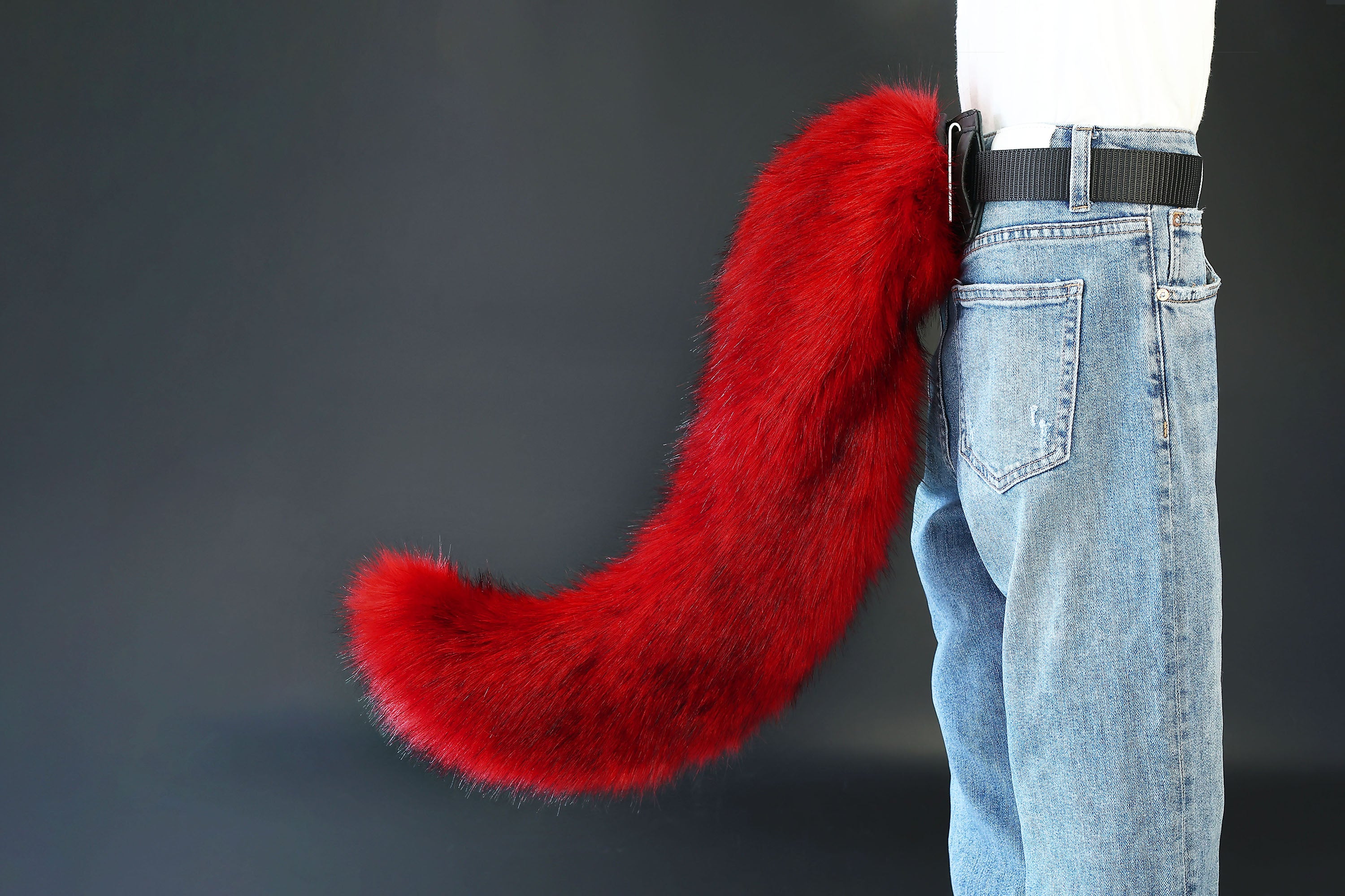 Red fox hyper motion tail sleeve wolf hypermotion tail covers super motion wolf tail covers fox therian cat tail sleeve kemonomimi kitten