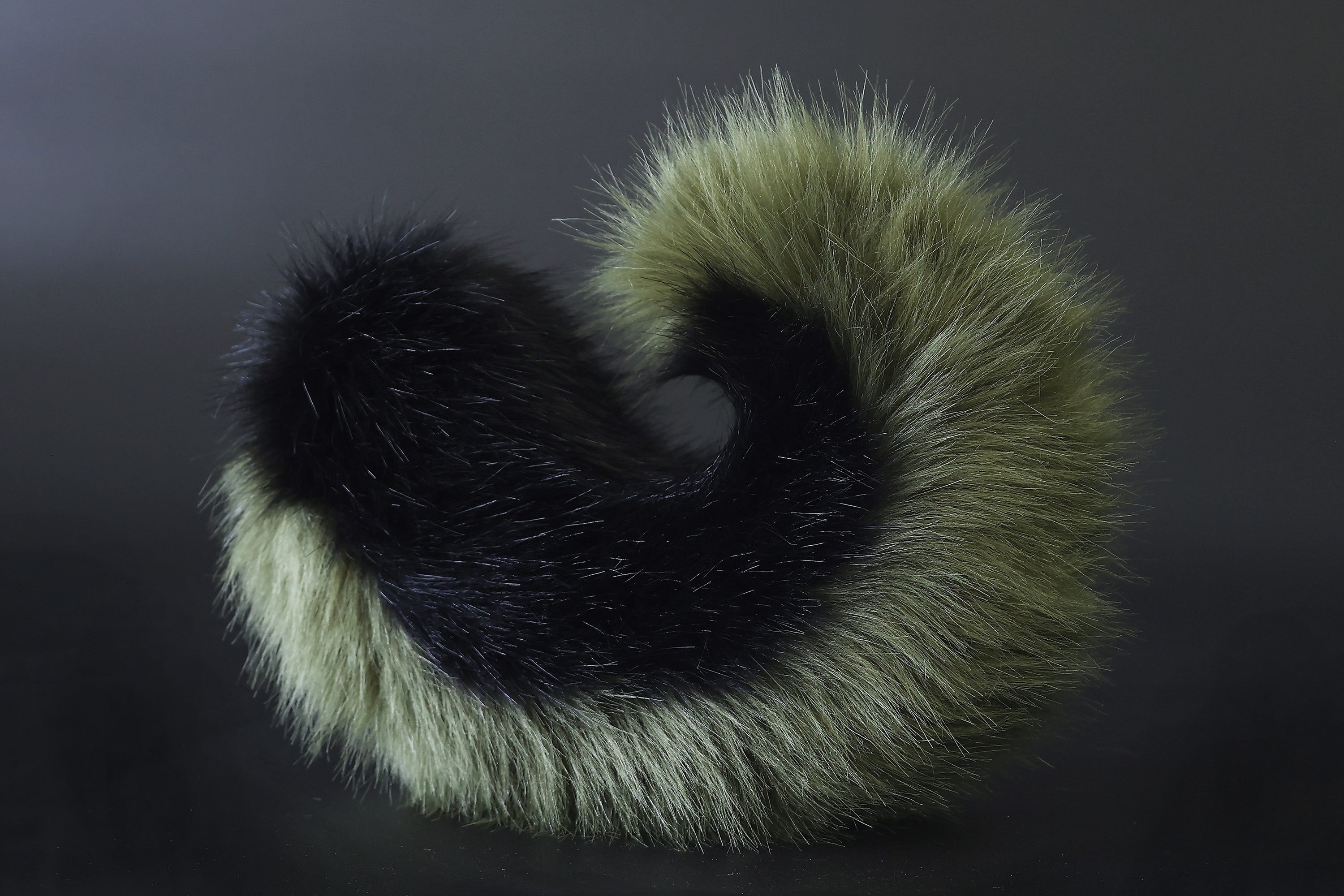 Black green puppy ear and tail plug set kemonomimi Shepherd dog ear and tail plug set Shiba Inu dog ear and tail butt plug set cosplay petplay puppy play dog therian