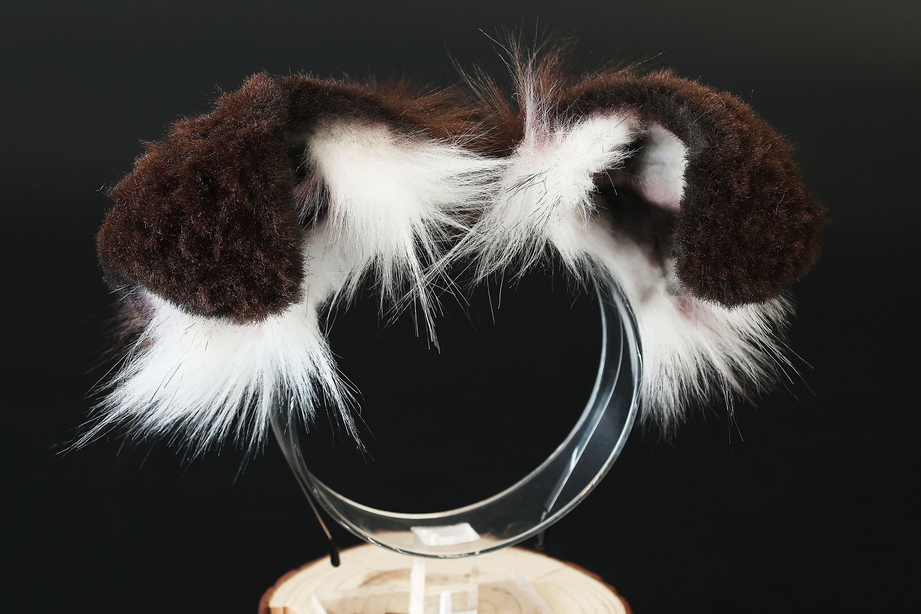 Brown white puppy ear and tail kemonomimi Shepherd dog ear and tail butt plug Shiba Inu dog ear and tail butt plug set cosplay petplay puppy play dog therian