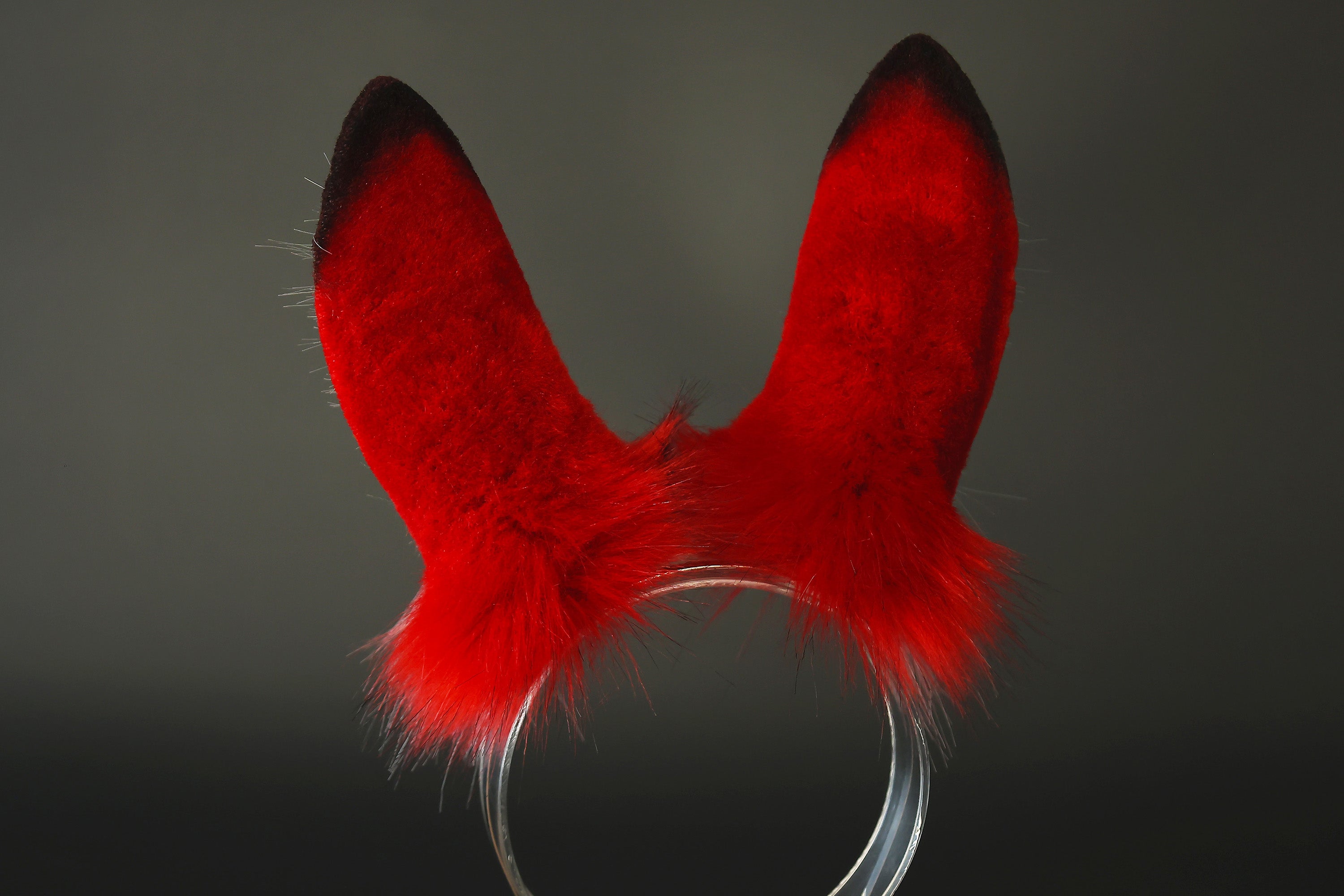 Realistic faux fur bunny ear and tail butt plug bendable bunny ear cosplay red rabbit ear and tail neko ear petplay anime cosplay bunny kemonomimi