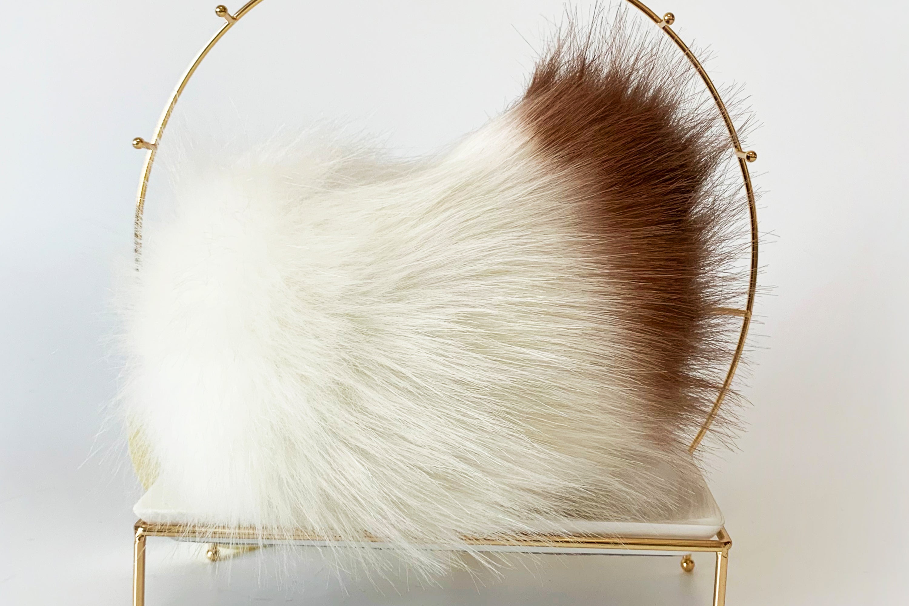 brown spot white bunny tail plug and ear set kemonomimi rabbit tail butt plug and ear set cosplay ear anime sextoy petplay