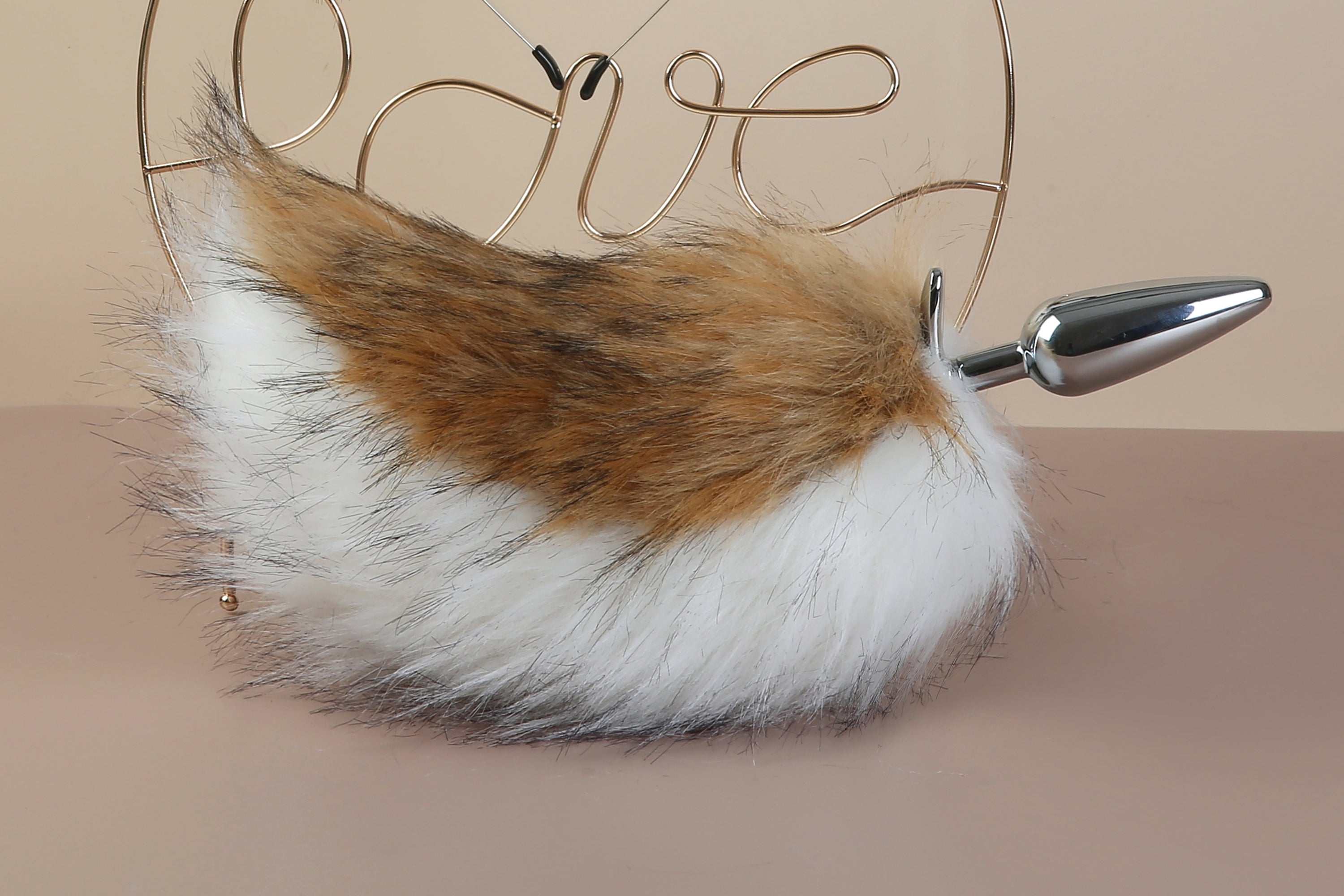 brown white bunny ear and tail plug set rabbit tail butt plug and ear cosplay bunny kemonomimi rabbit therian