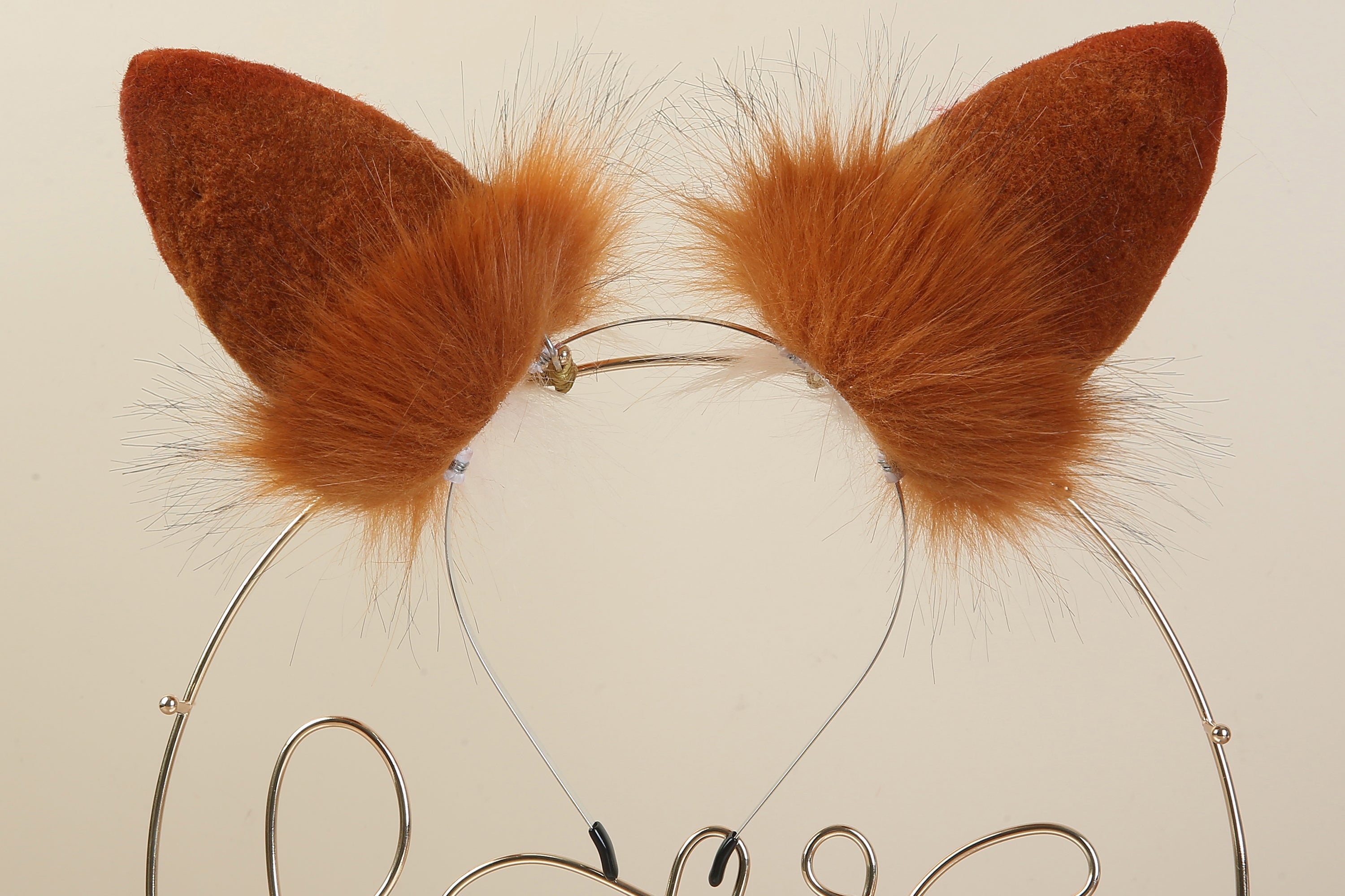 brown white bunny tail plug and ear set rabbit tail butt plug and ear cosplay rabbit kemonomimi bunny therian