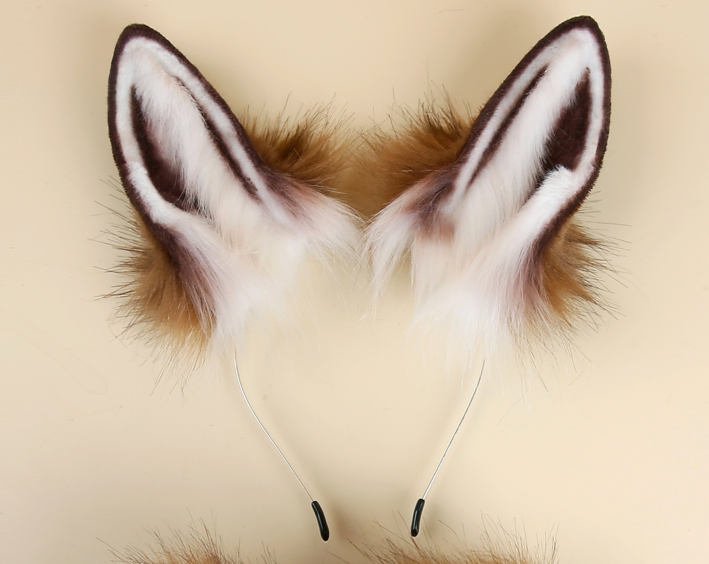 coffee bunny tail plug and ear set rabbit tail butt plug and ear set anime cosplay bunny kemonomimi rabbit therian