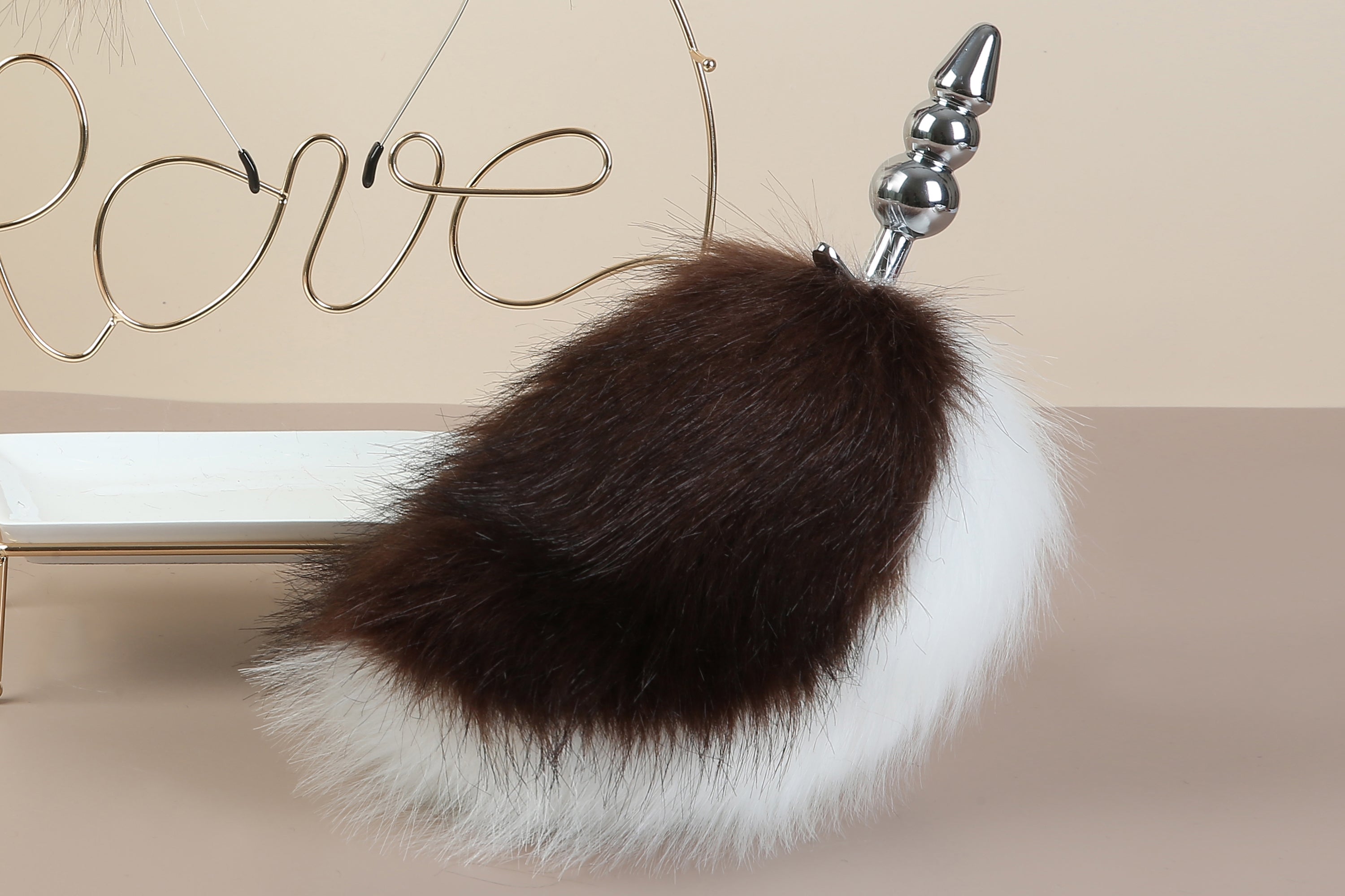 coffee white bunny ear and tail plug set sextoy for couple rabbit tail butt plug and ear anime cosplay rabbit therian bunny kemonomimi