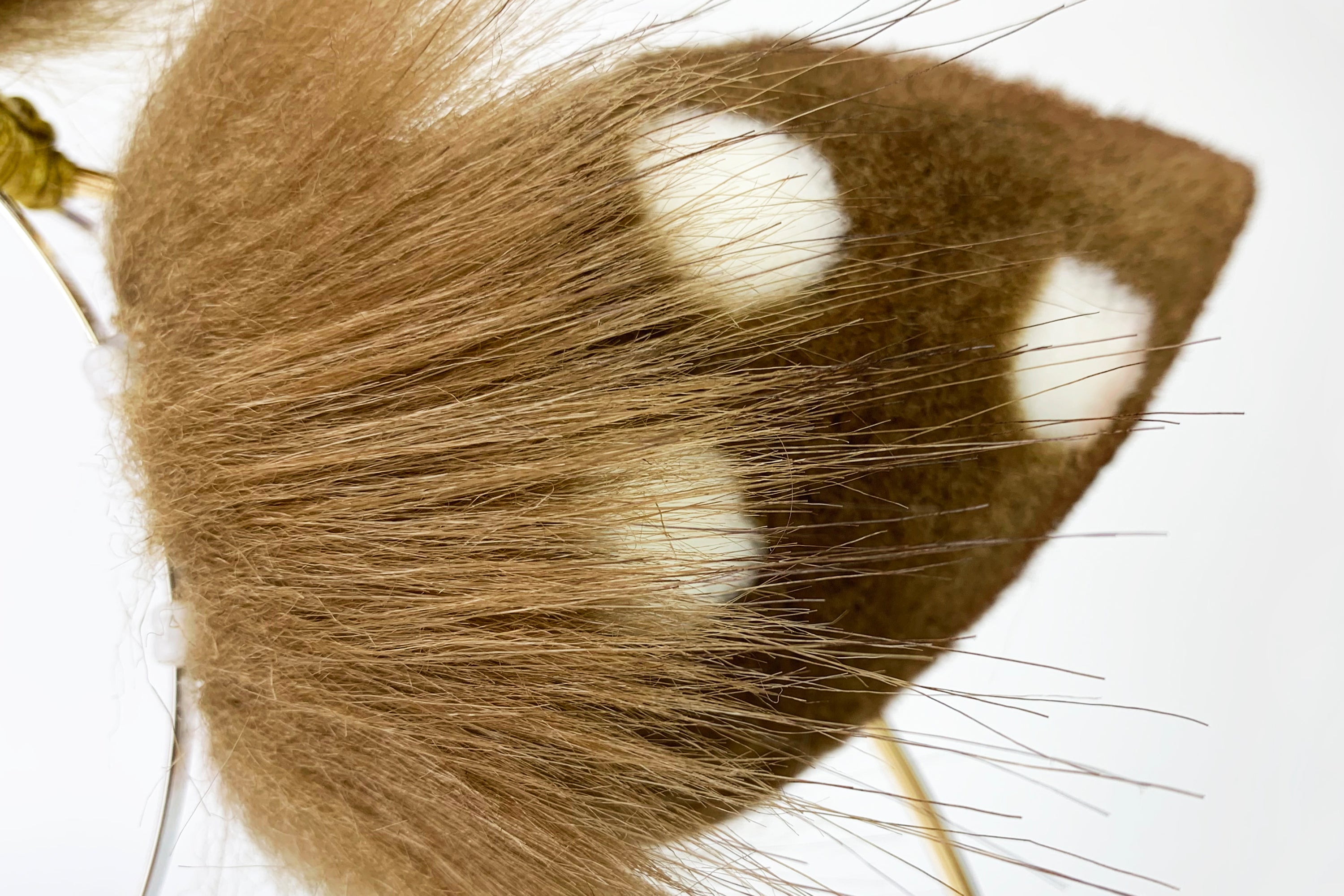 faux fur Sika deer ear and tail plug animal ear fawn ear and tail set anime cosplay deer tail buttplug and ear kemonomimi