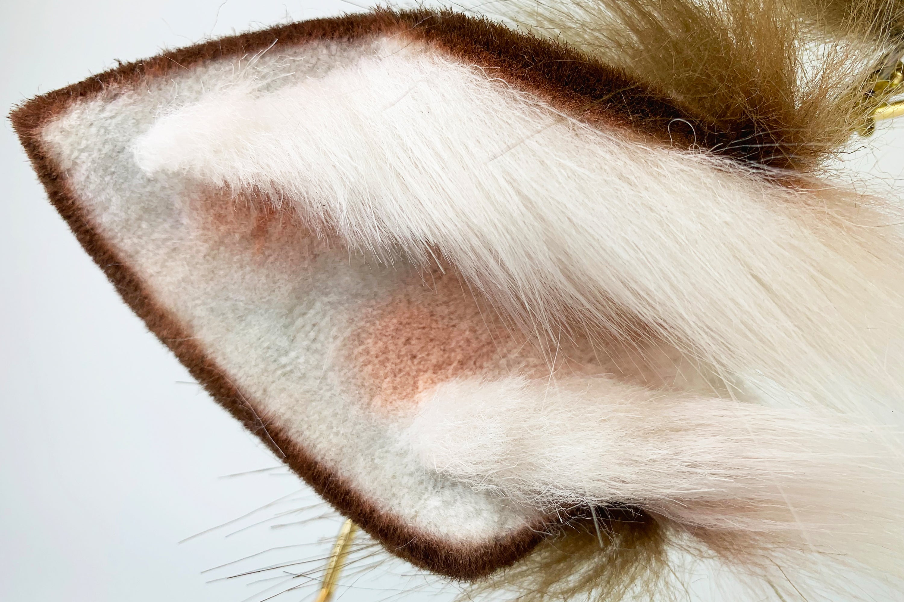 faux fur Sika deer ear and tail plug animal ear fawn ear and tail set anime cosplay deer tail buttplug and ear kemonomimi