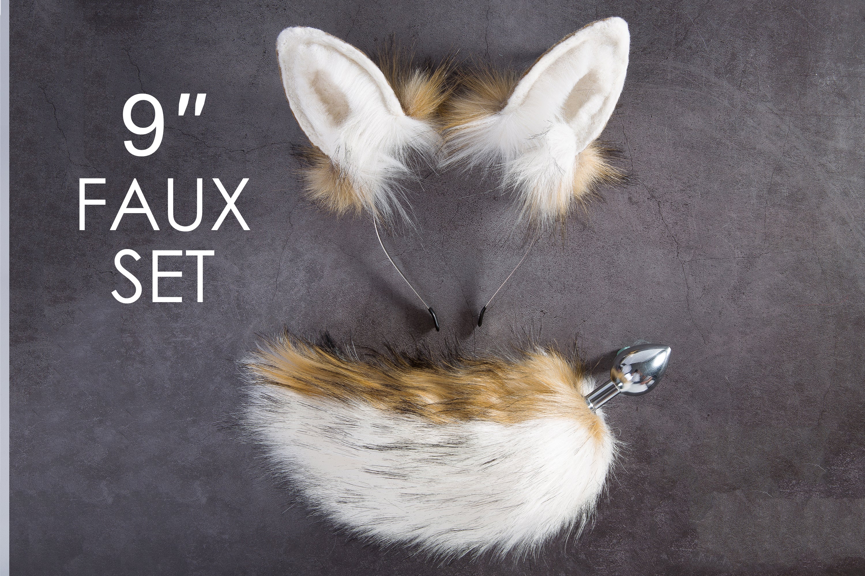 deer ear and tail butt plug fawn tail buttplug deer tail plug and ear sex toy bdsm anal plug anime cosplay deer kemonomimi