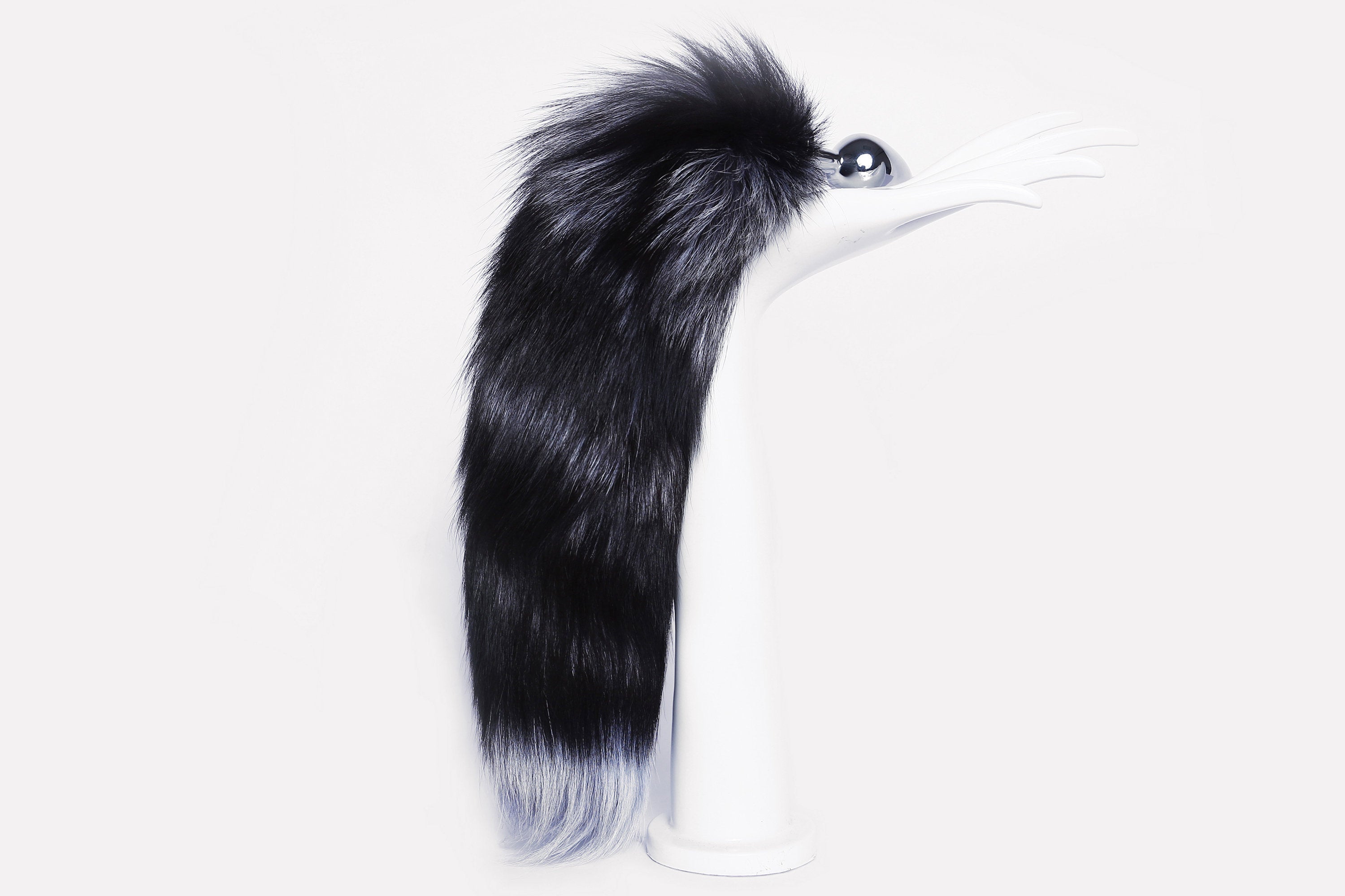 short fox tail plug - real fox tail butt plug tail - fox dildo anal plug - costume fox butt plug - fox fur tail plug - ddlg - sex toy