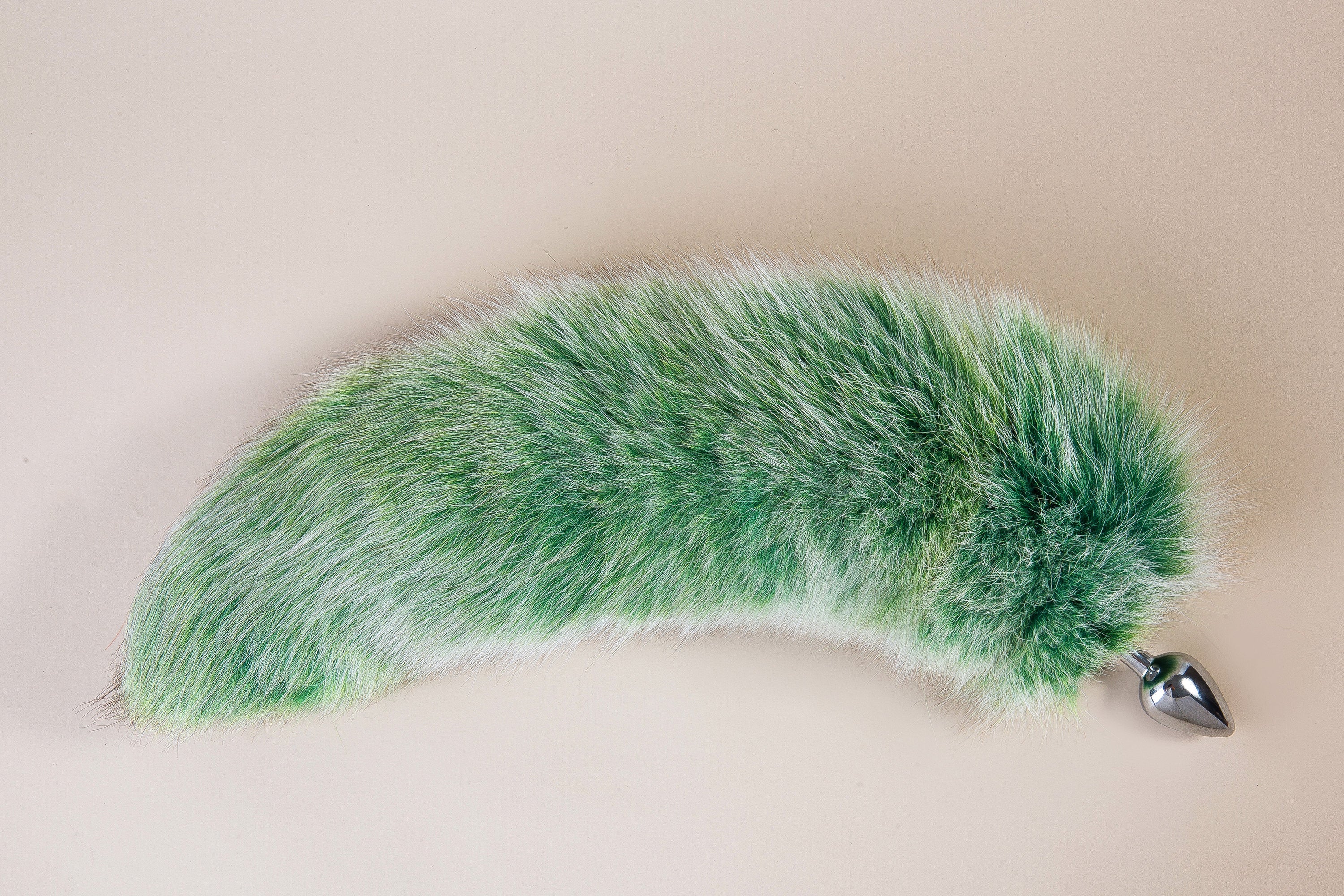 green fox tail butt plug bdsm butt plug fox dildo tail plug fox tail plug ass ddlg sex toys butt plug tail bondage cat tail plug anal