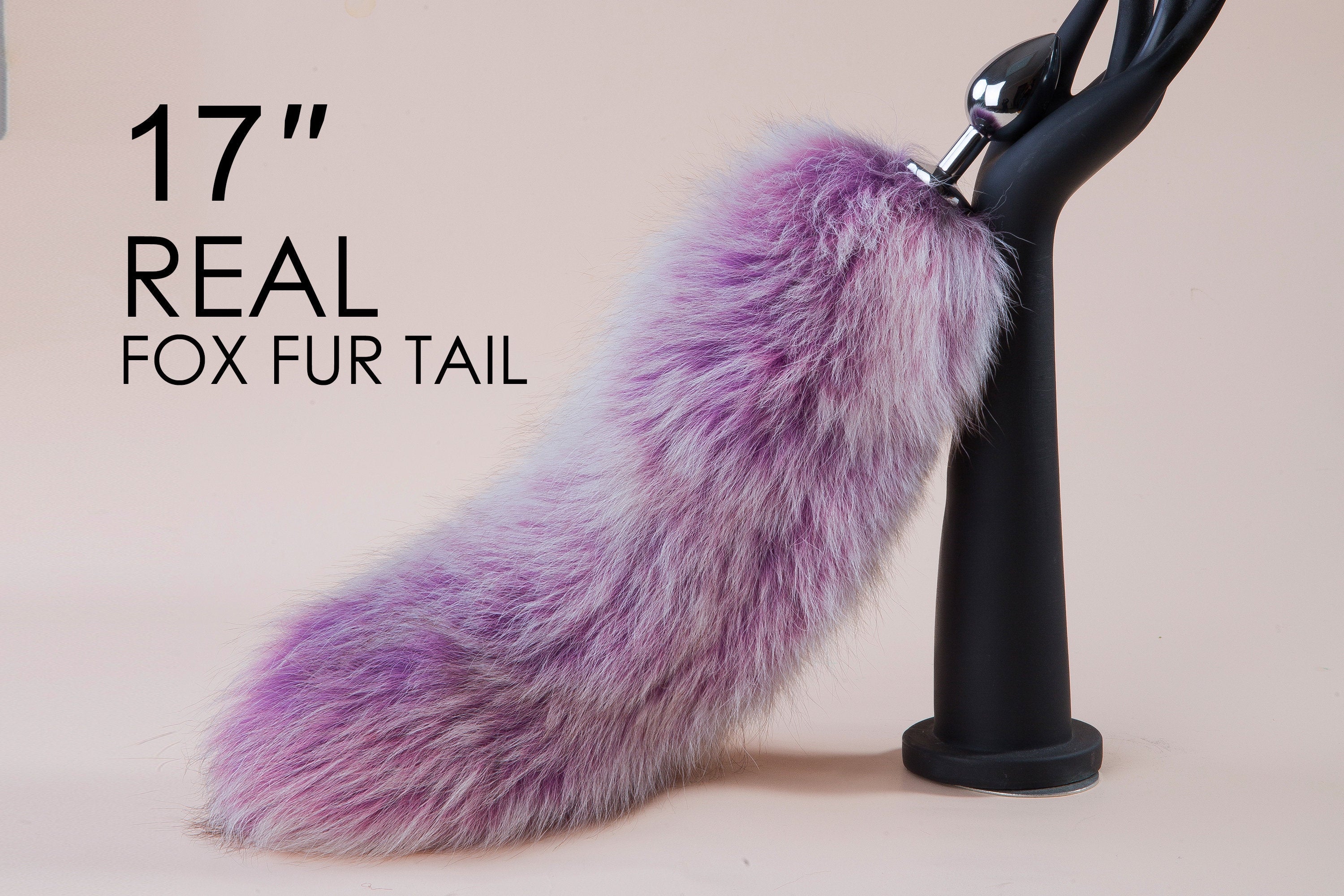 purple real fox tail butt plug tail buttplug detach fox tail plug wolf dildo sex toy for couple bdsm anal plug anime cosplay bondage