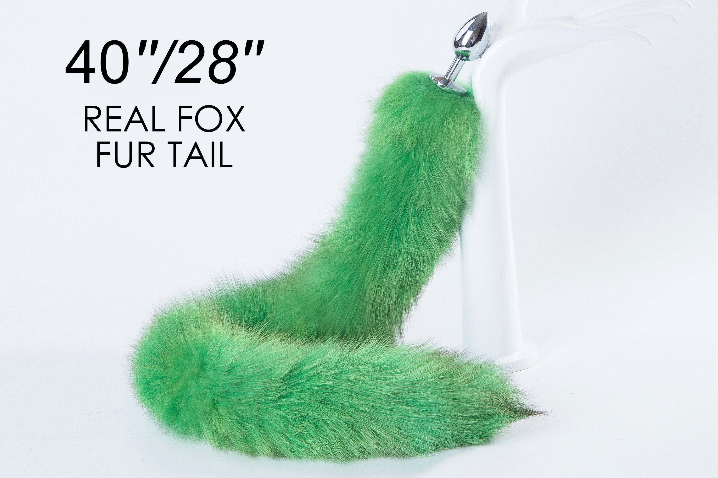 green long tail butt plug tail real fox tail plug wolf dildo bdsm tail buttplug anime cosplay anal plug ddlg couple sex toy bondage