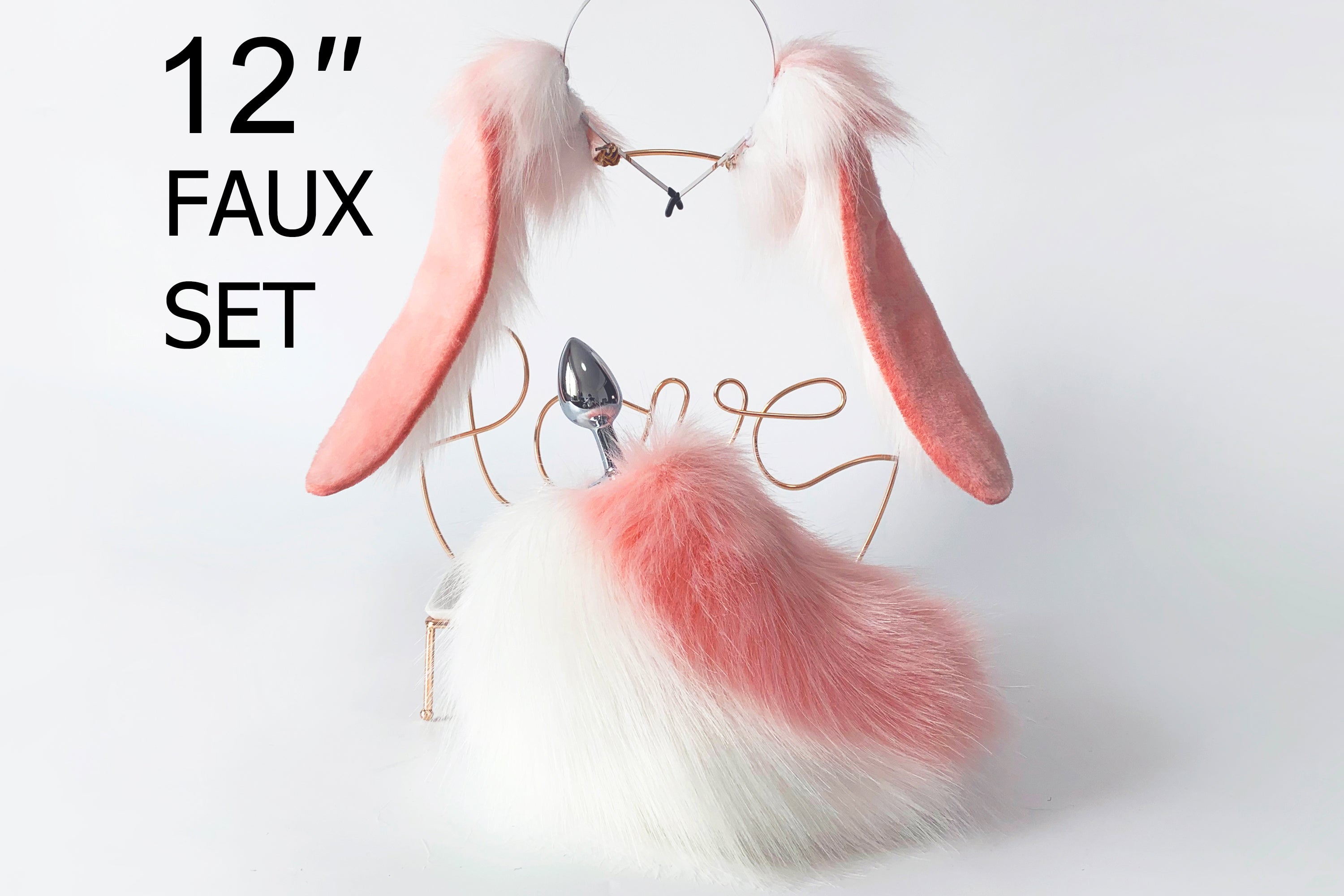 lop bunny ear and tail plug rabbit ears and bunny cosplay