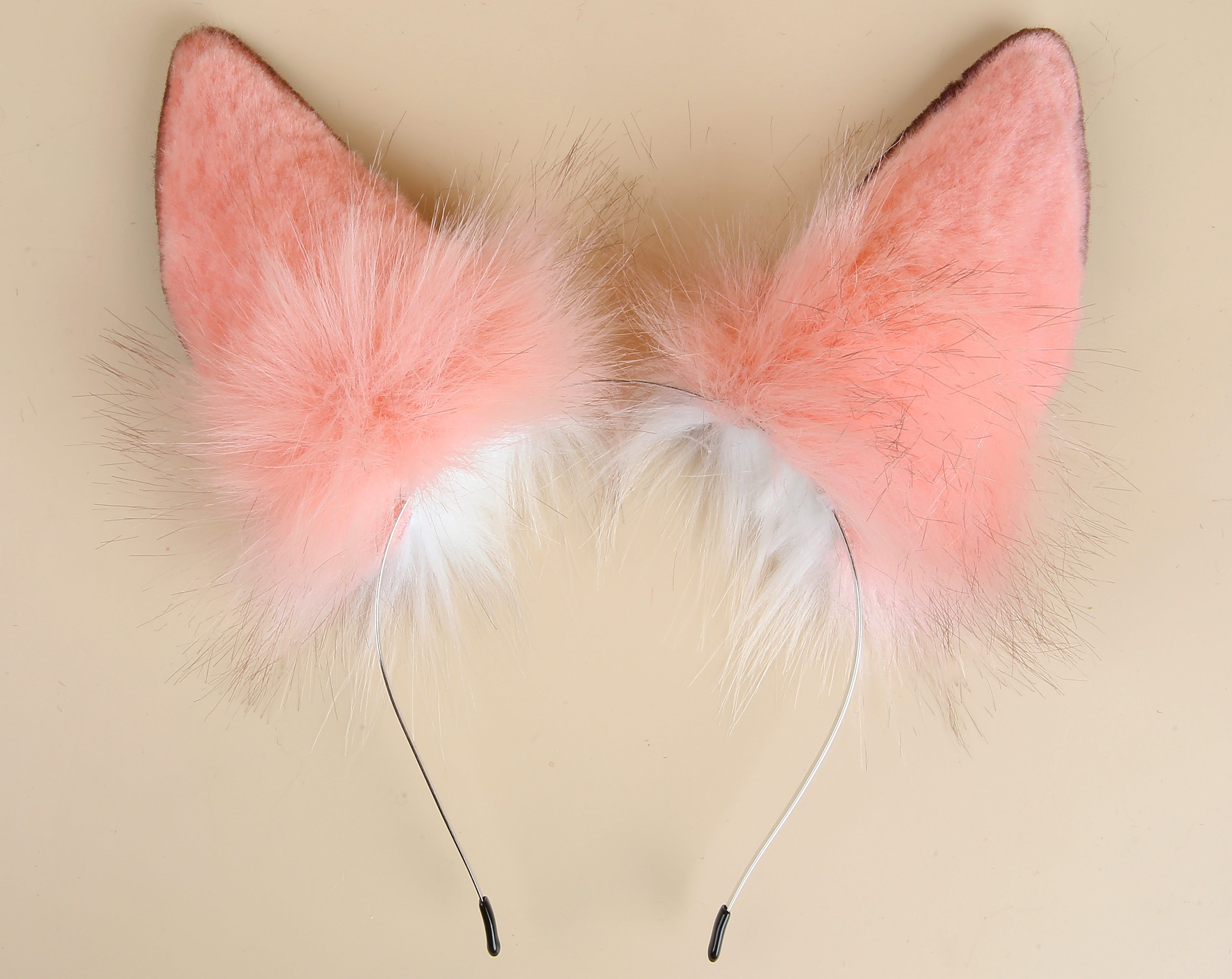 pink bunny ear and tail plug set rabbit ear and tail bunny kemonomimi rabbit therian