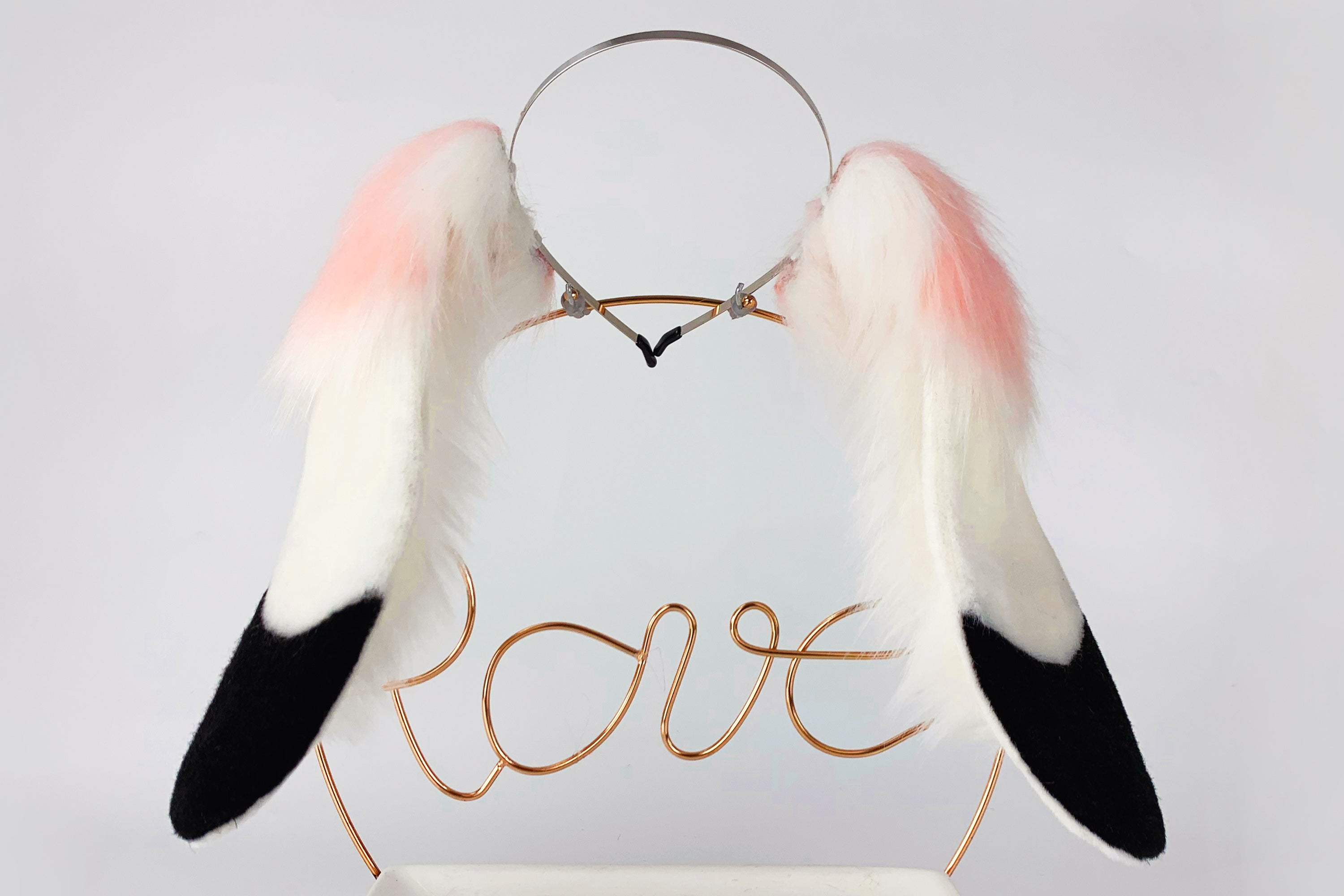 pink lop bunny ear and tail plug rabbit ear and tail butt plug bunny cosplay rabbit kemonomimi bunny play