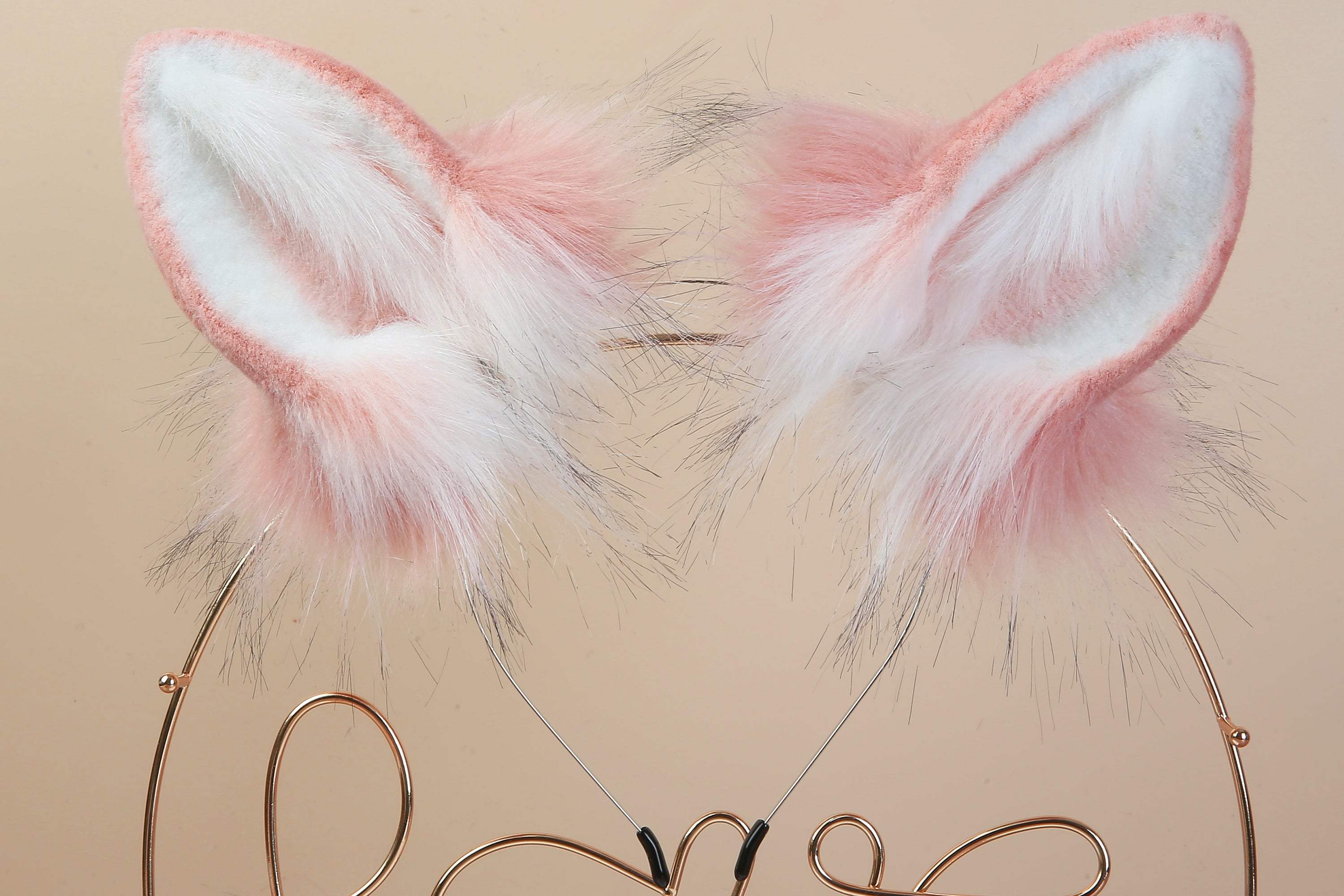 pink white bunny ear and tail plug rabbit tail butt plug and ear anime cosplay bunny kemonomimi rabbit therian